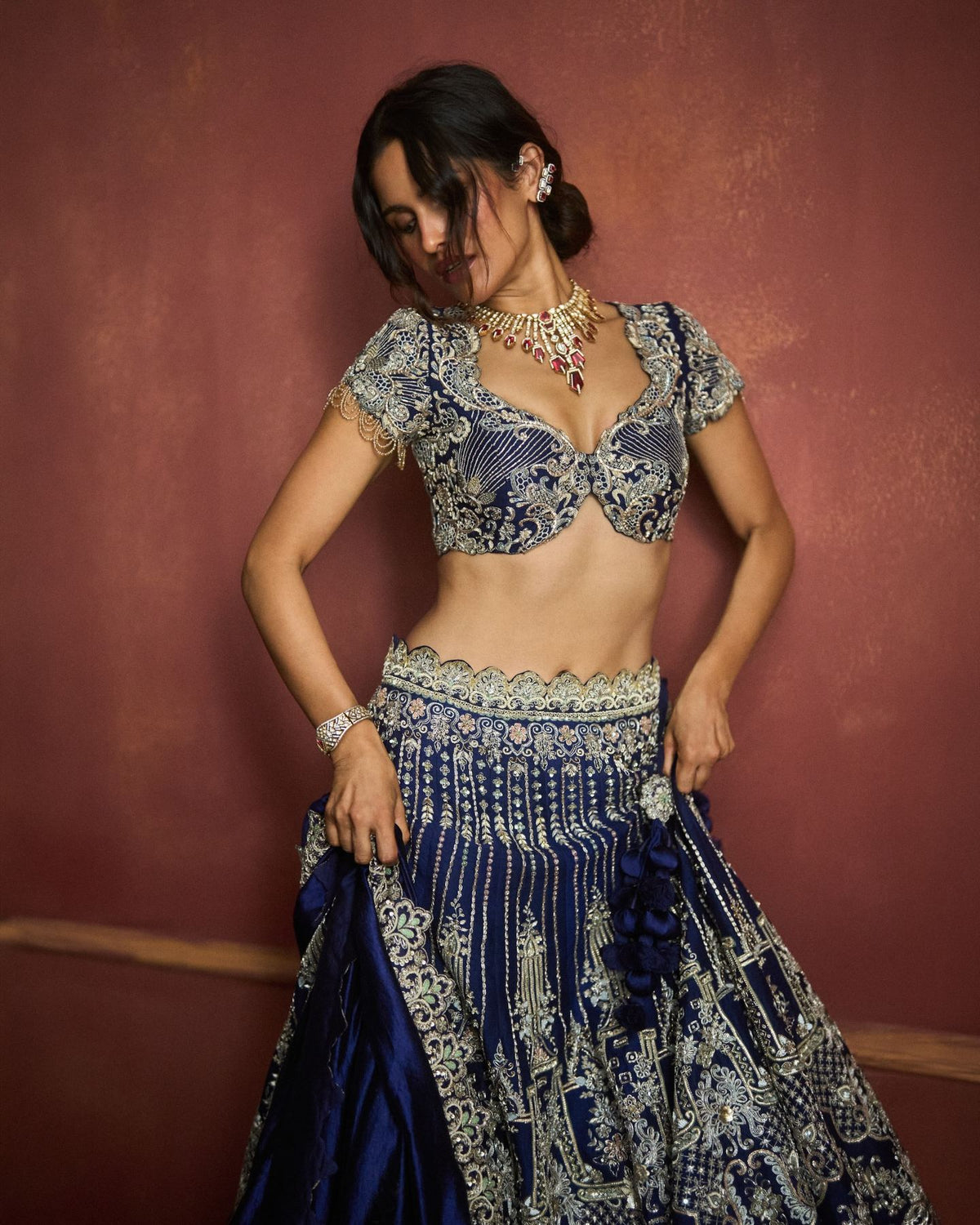 Purple Lehenga Set