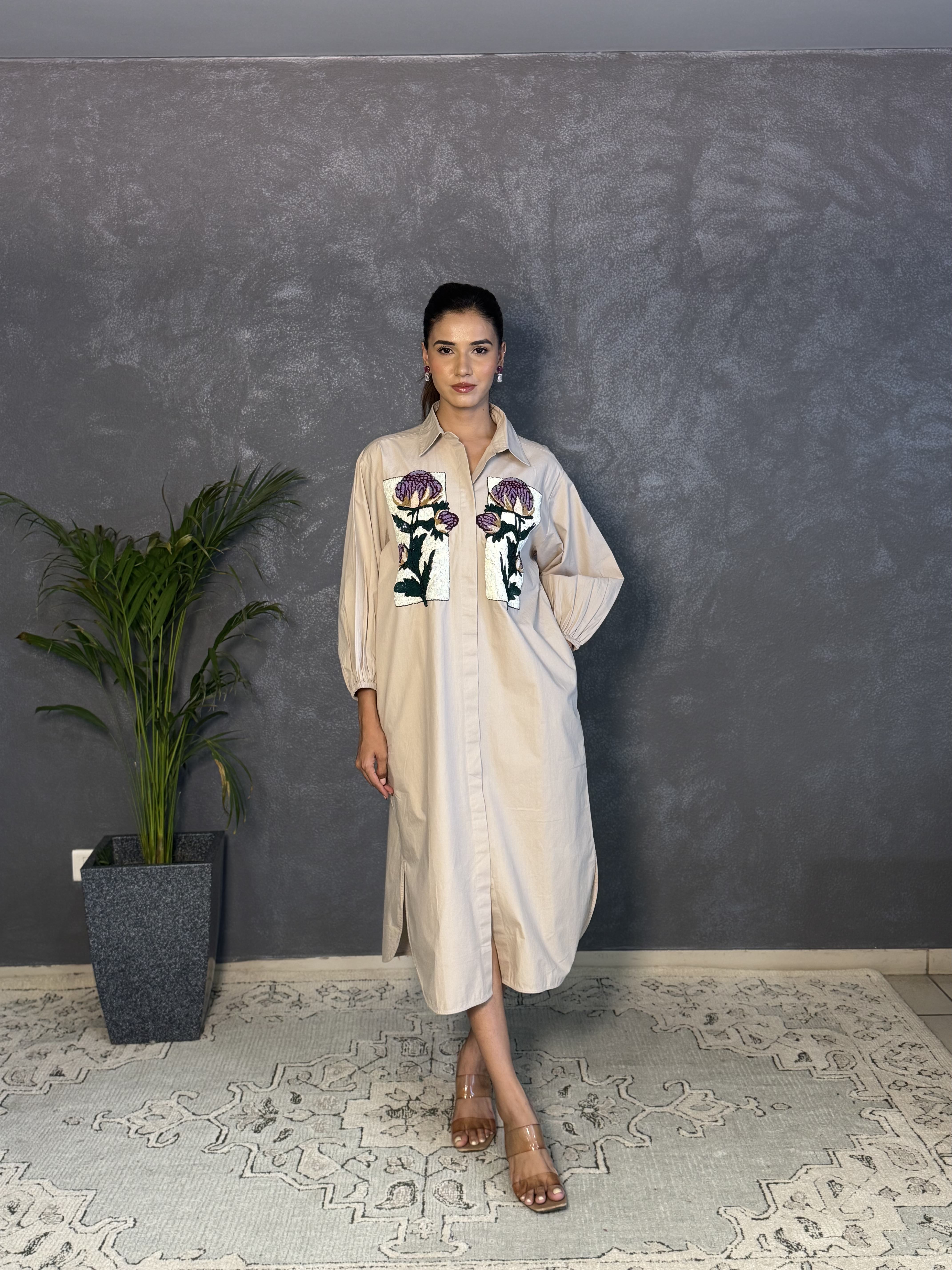 Handcrafted Midi Dress