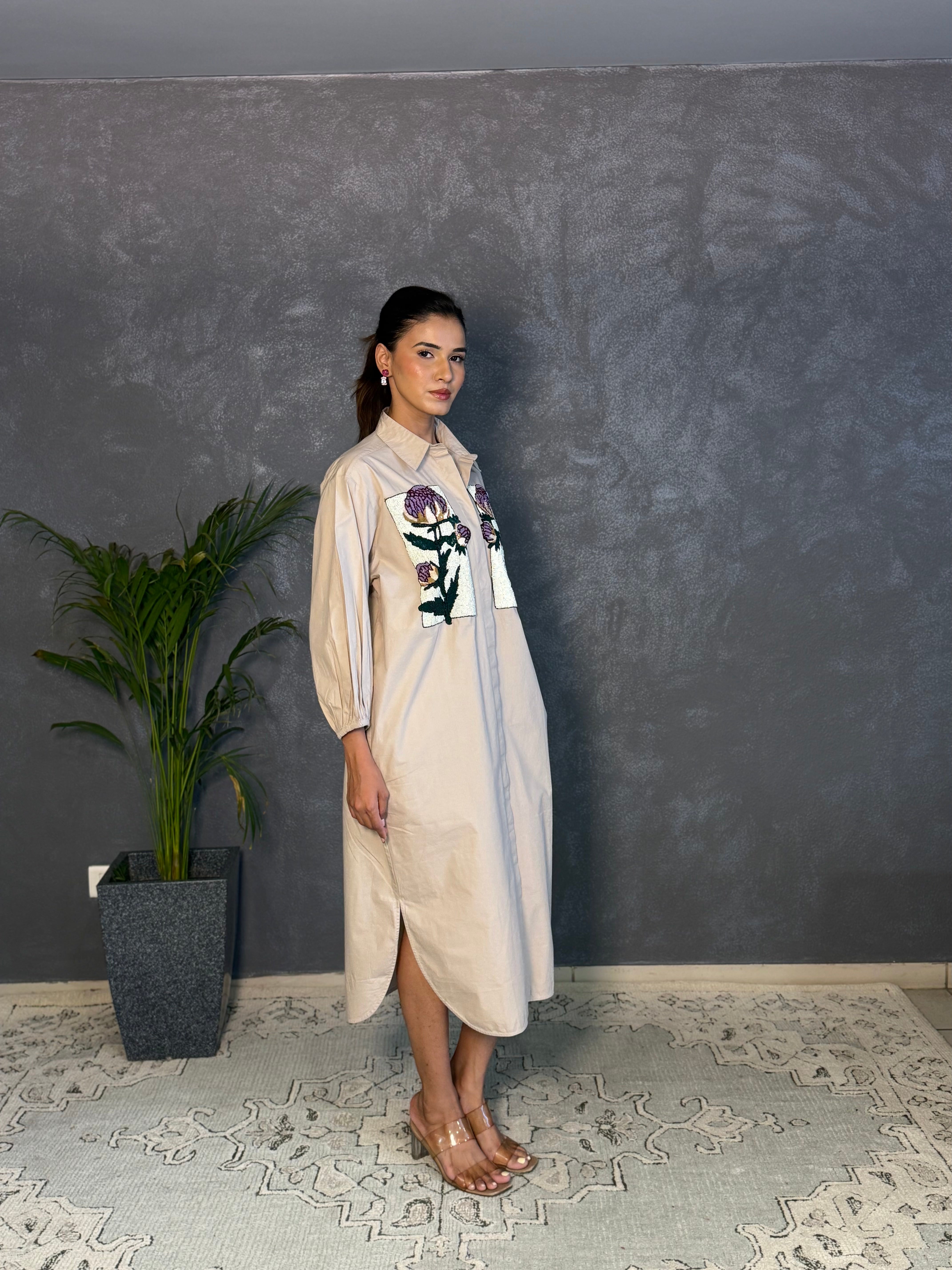 Handcrafted Midi Dress
