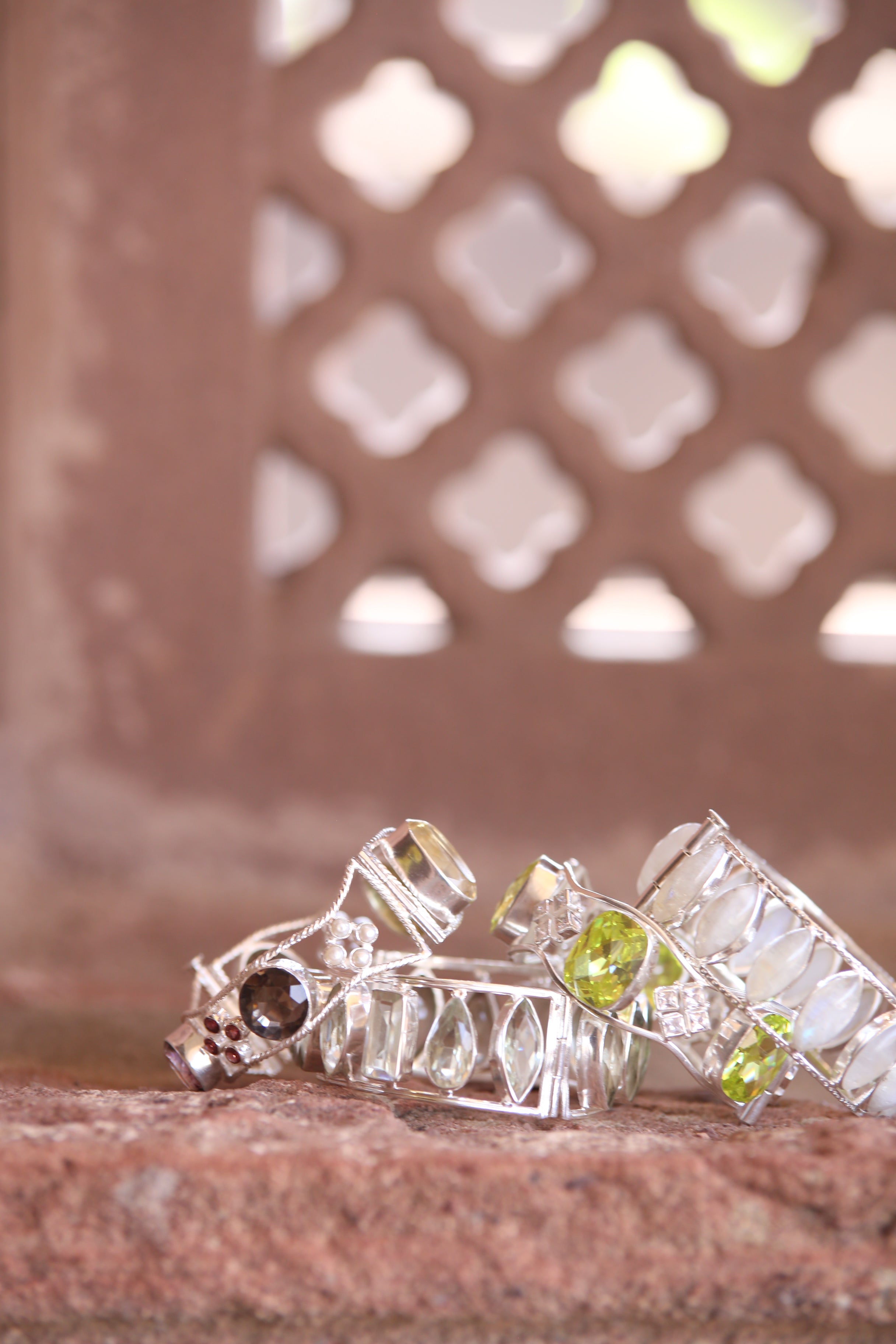 Petal Bloom –   Gemstone Silver  Bracelets