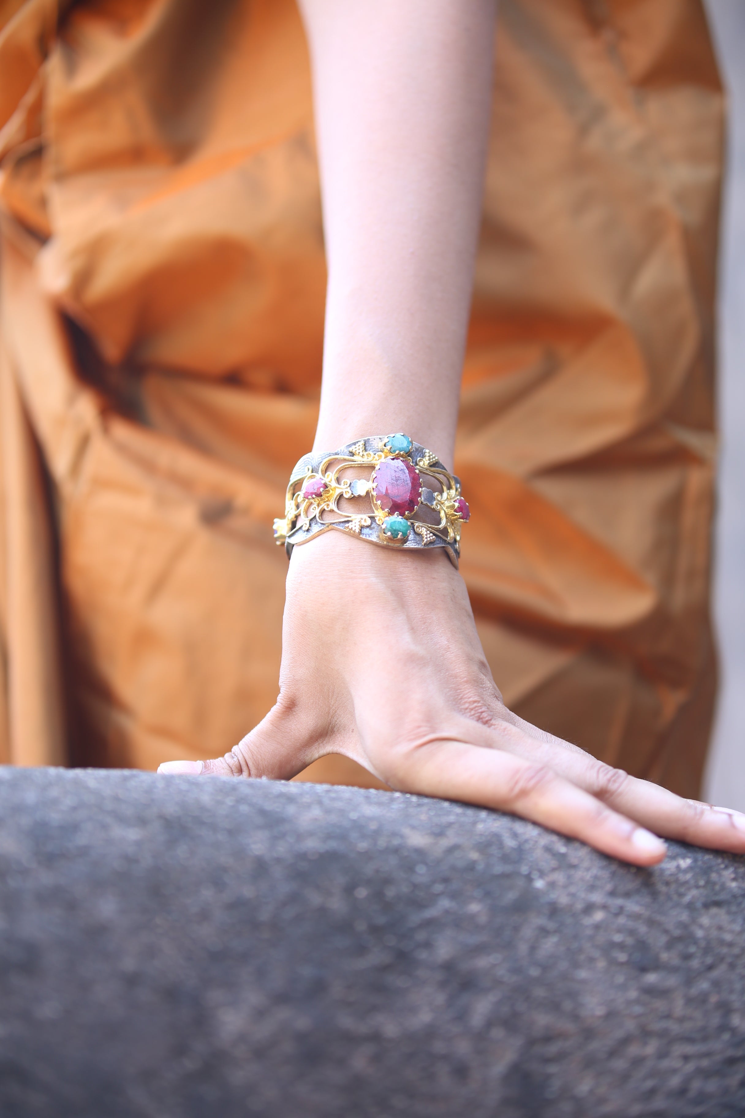 Mughal Bloom Cuff