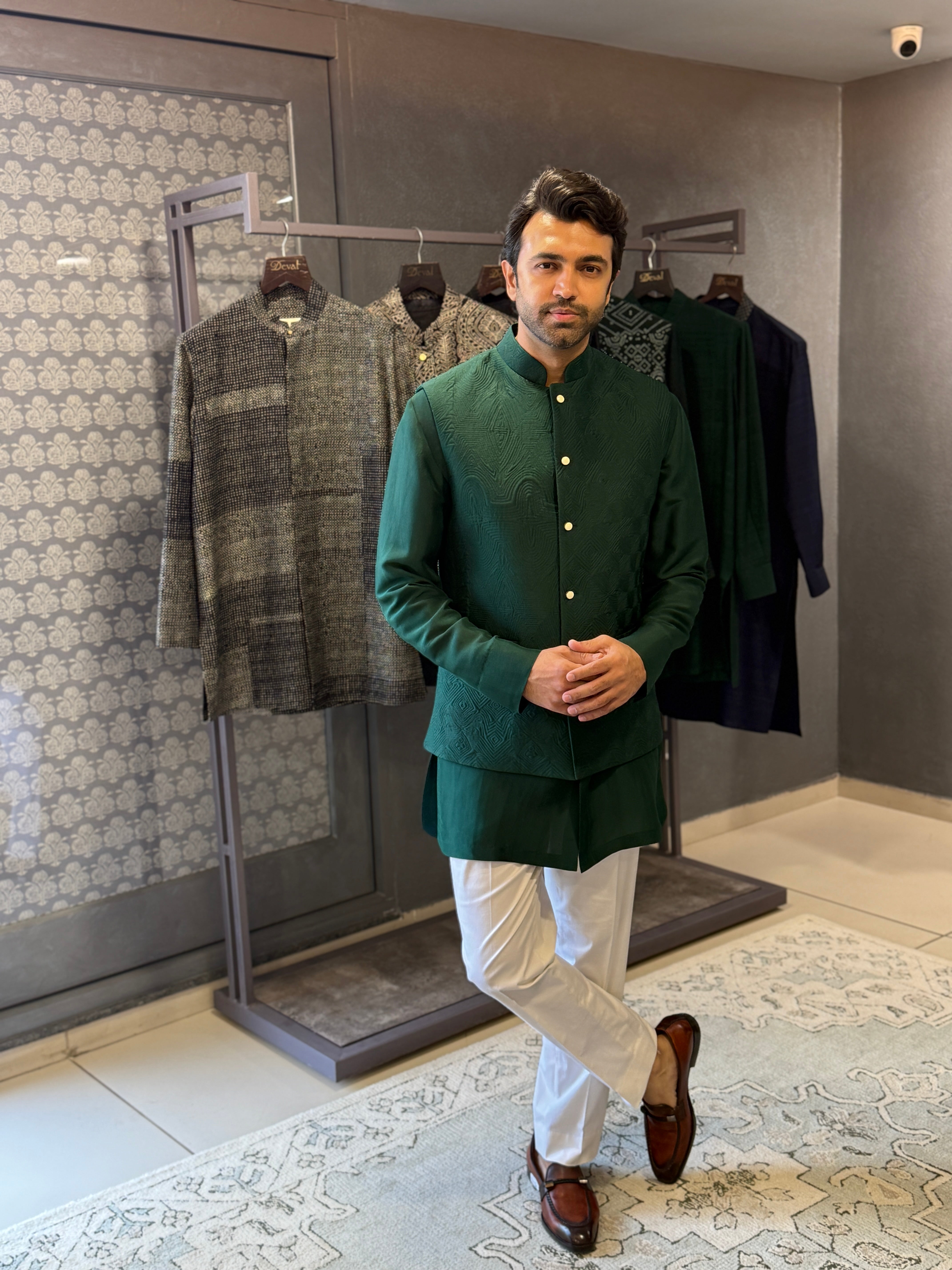 Sadri - Bottle Green Set