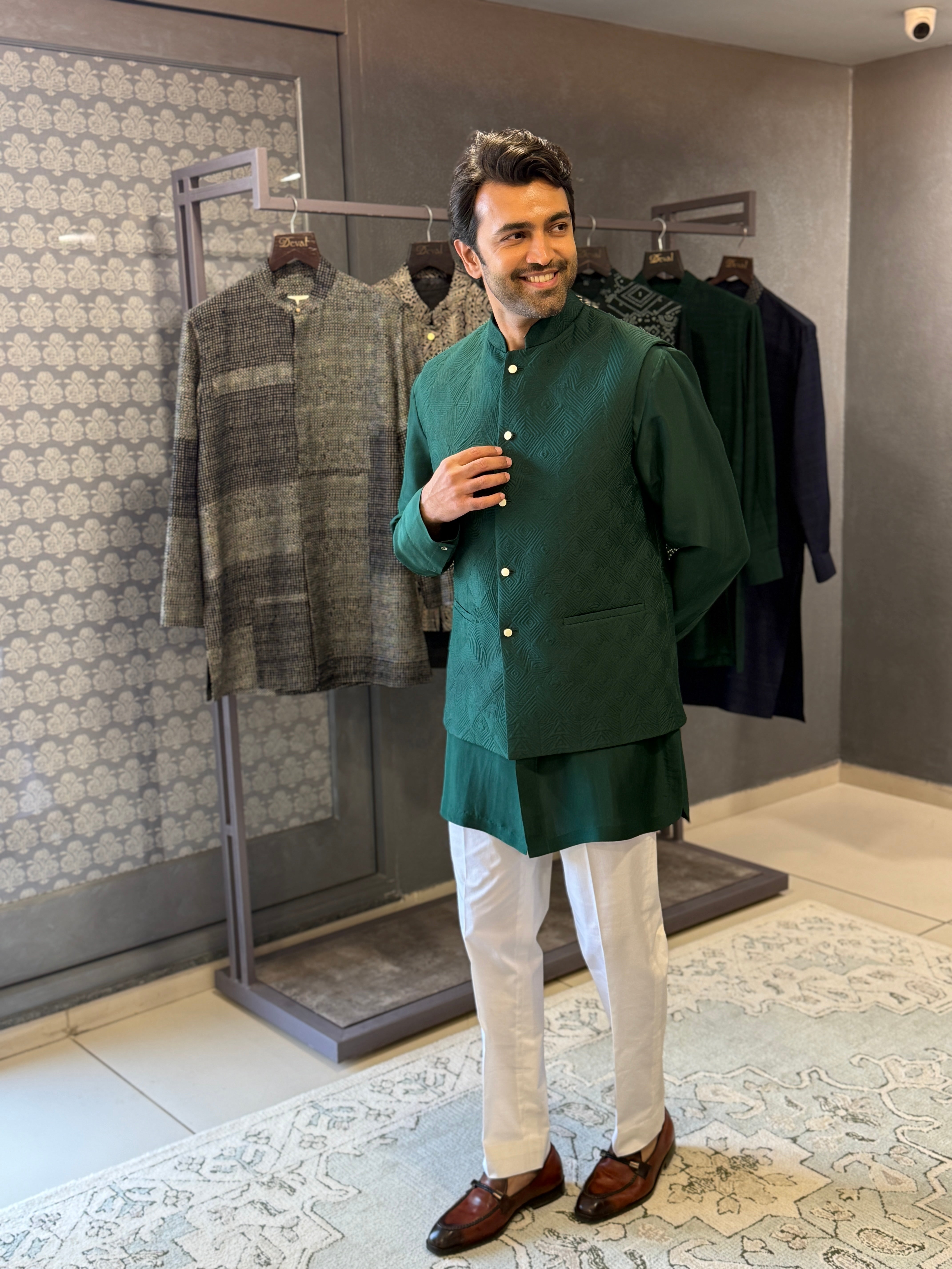 Sadri - Bottle Green Set