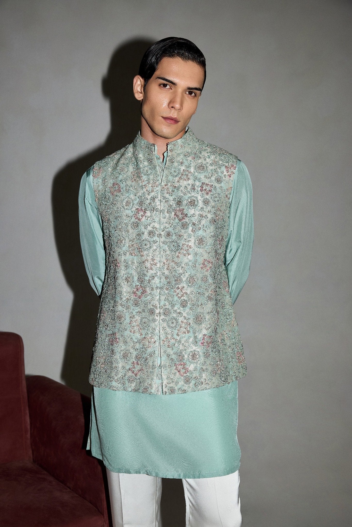 Garden in Bloom Nehru Jacket Set