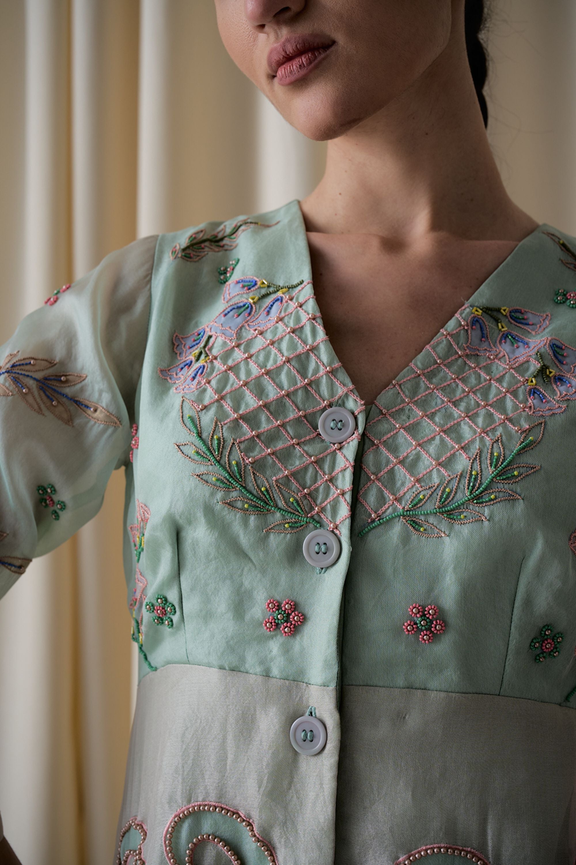 Elotia mint green dress