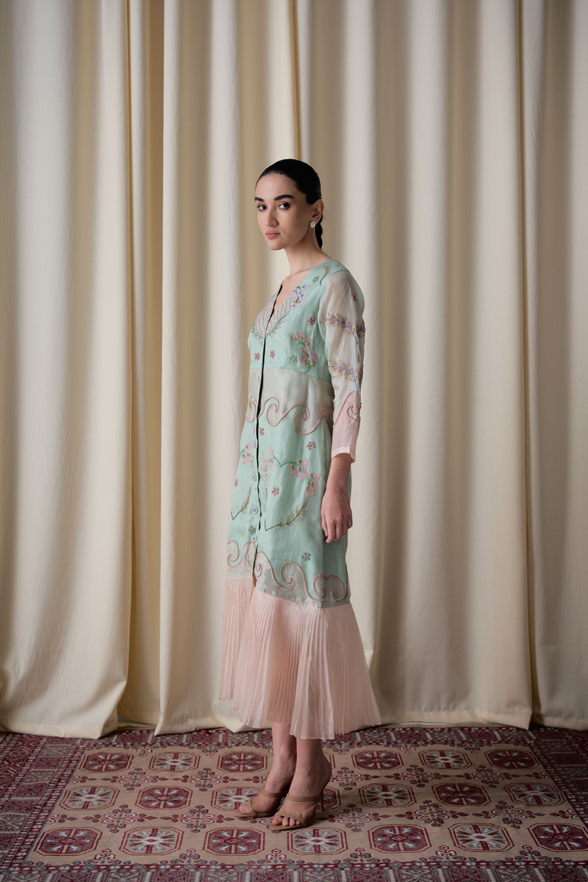 Elotia mint green dress