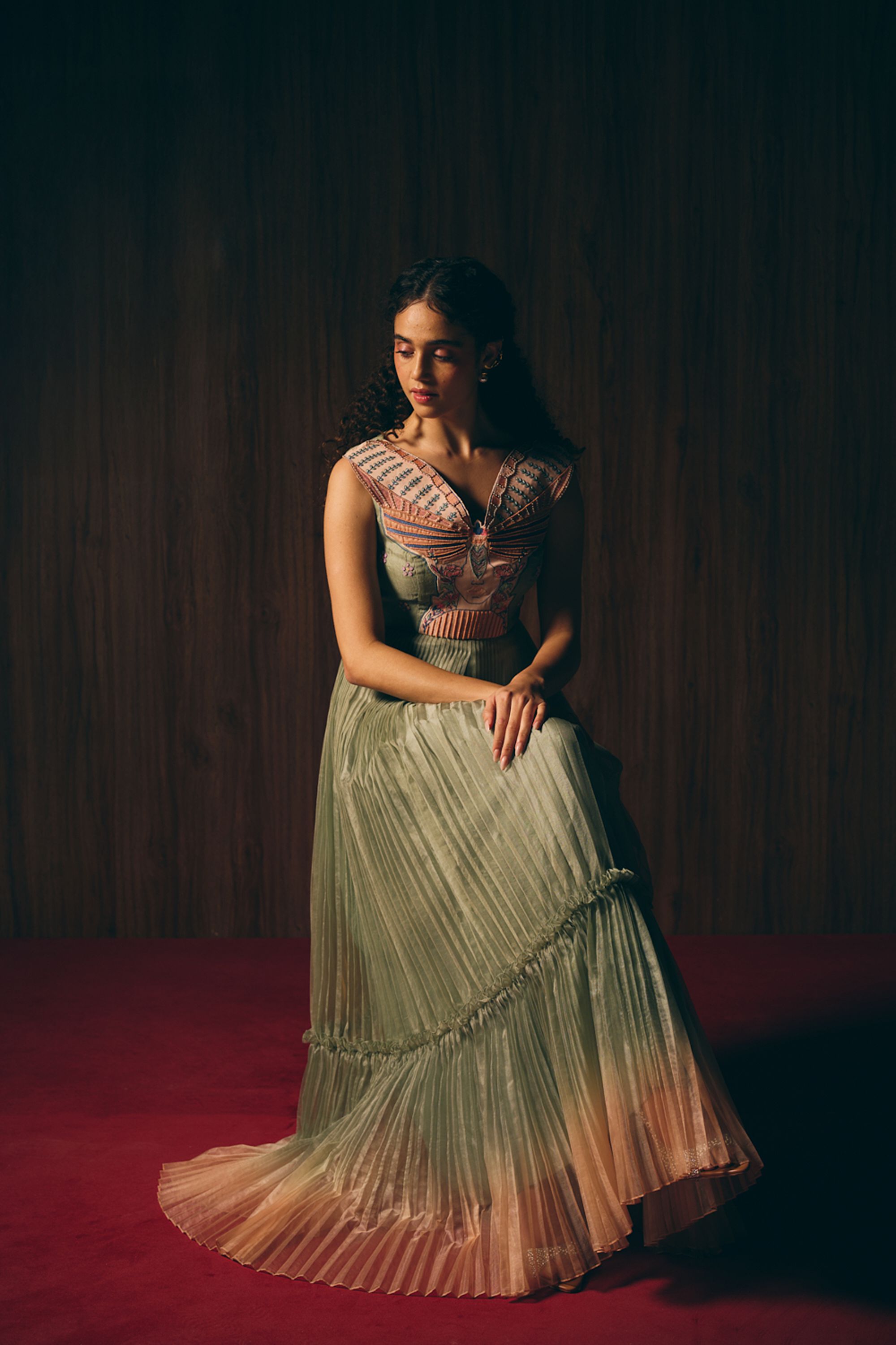 Vagabond sage green dress