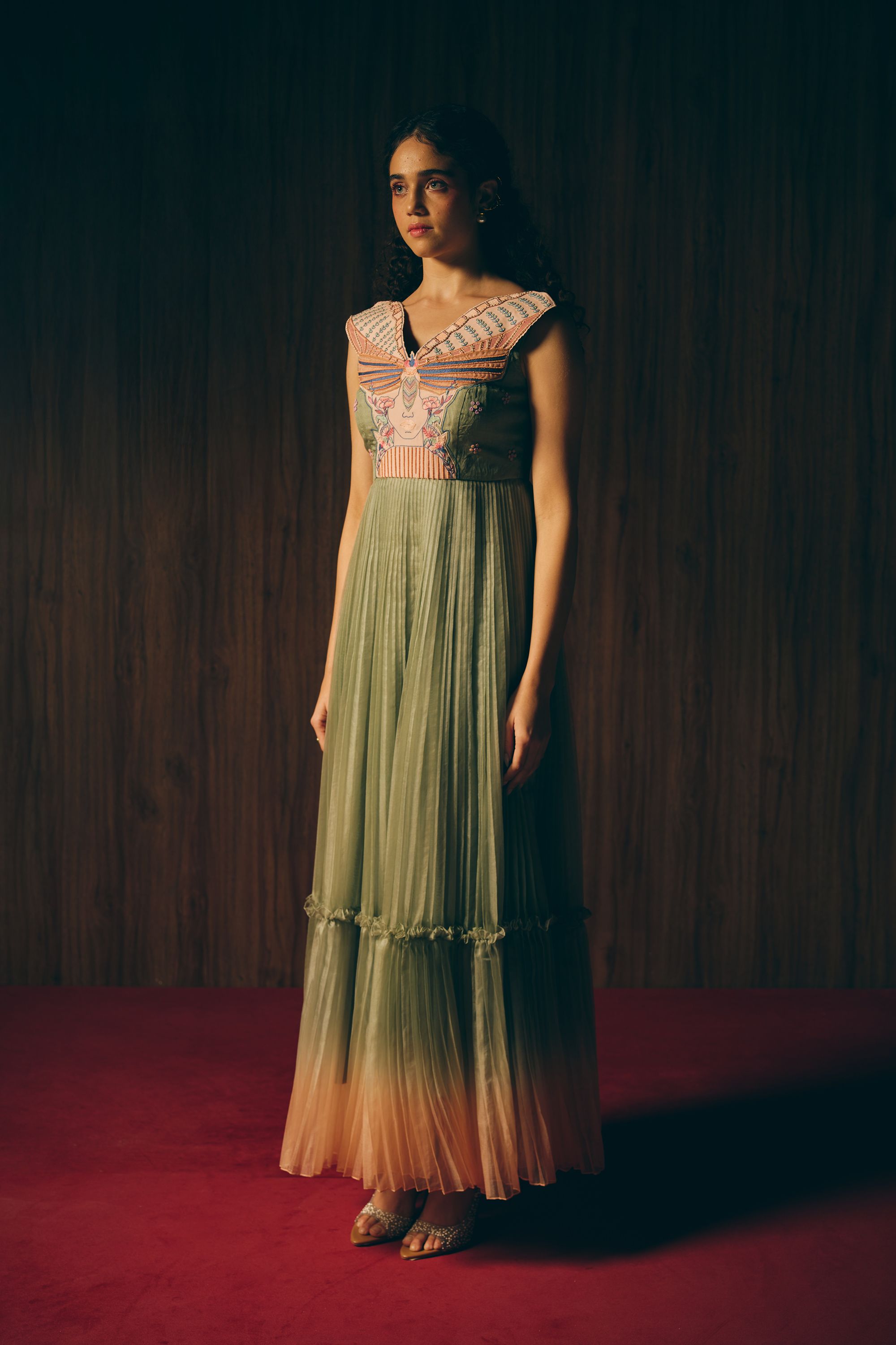 Vagabond sage green dress