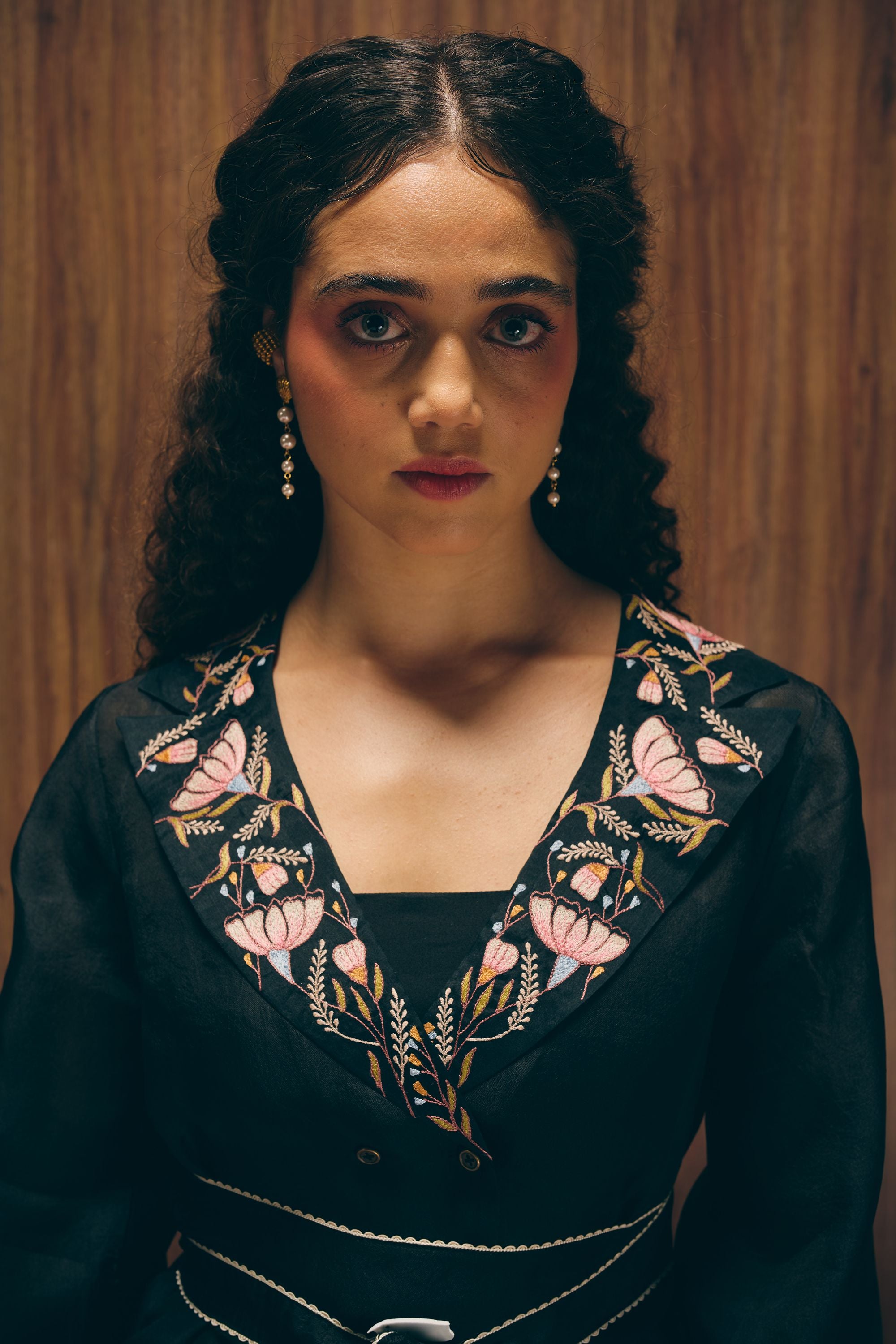 Midnight bloom Skirt ensemble