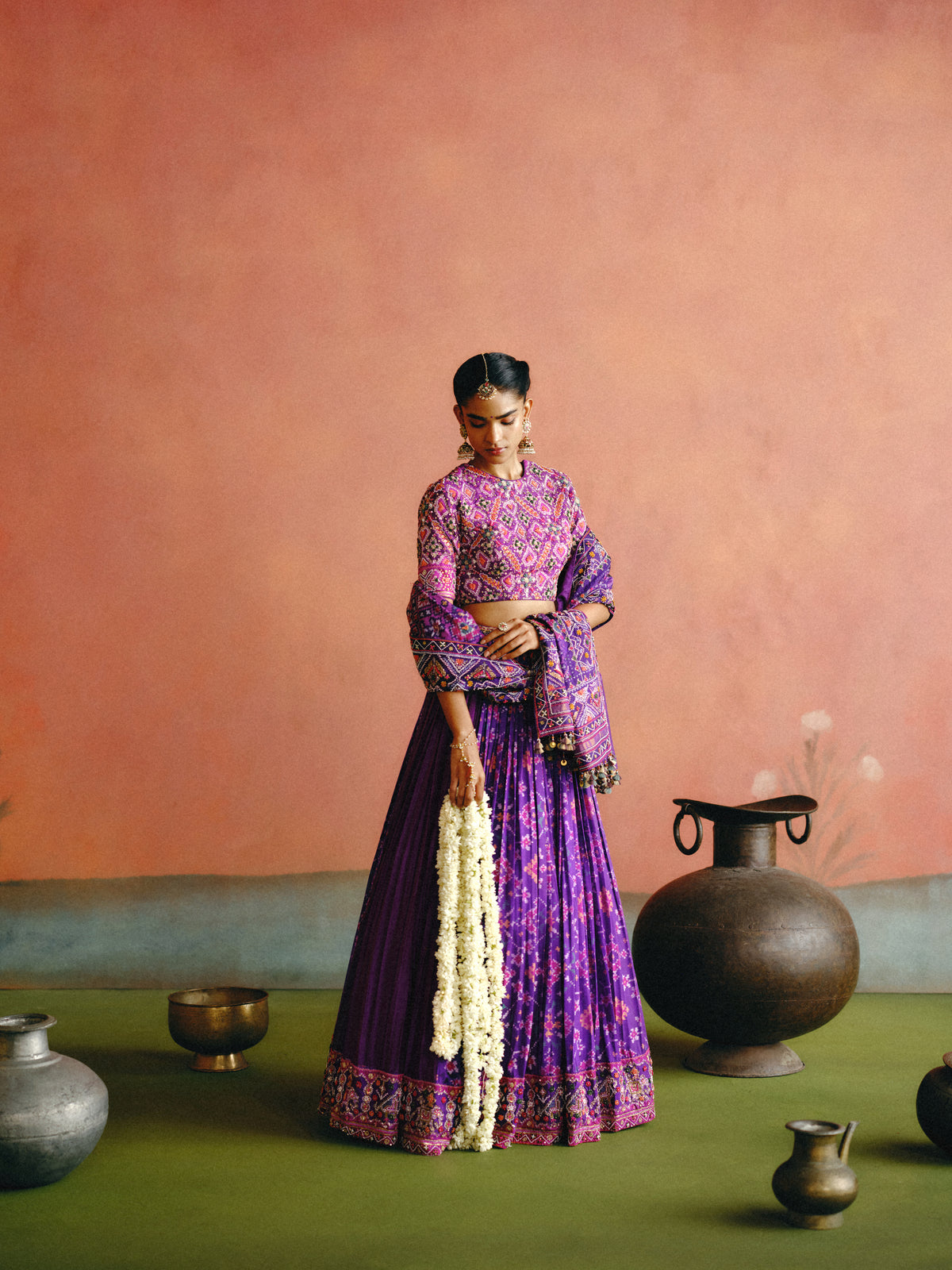 Mahira Purple Patola Lehenga