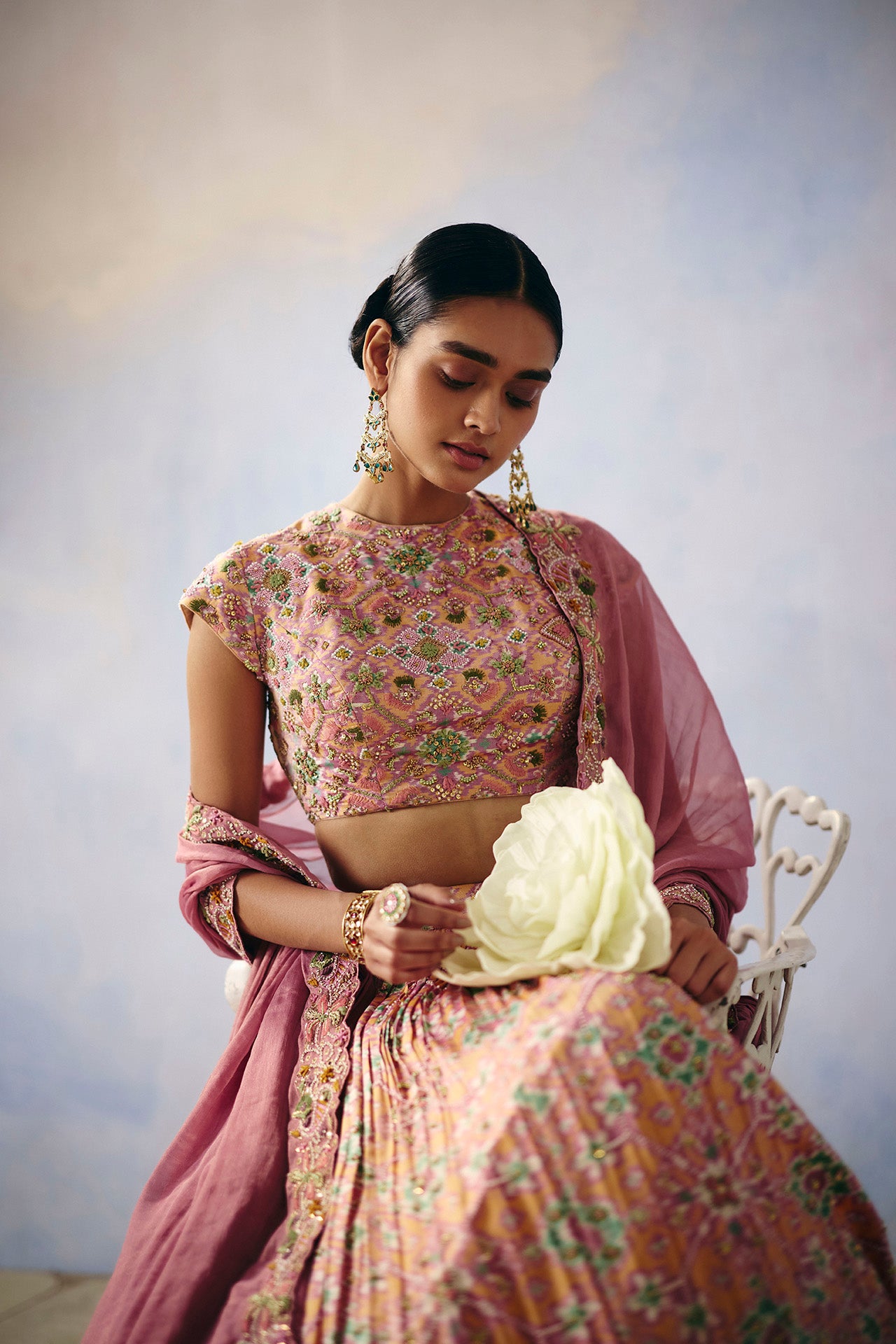 Gulab Heritage Patola Lehenga