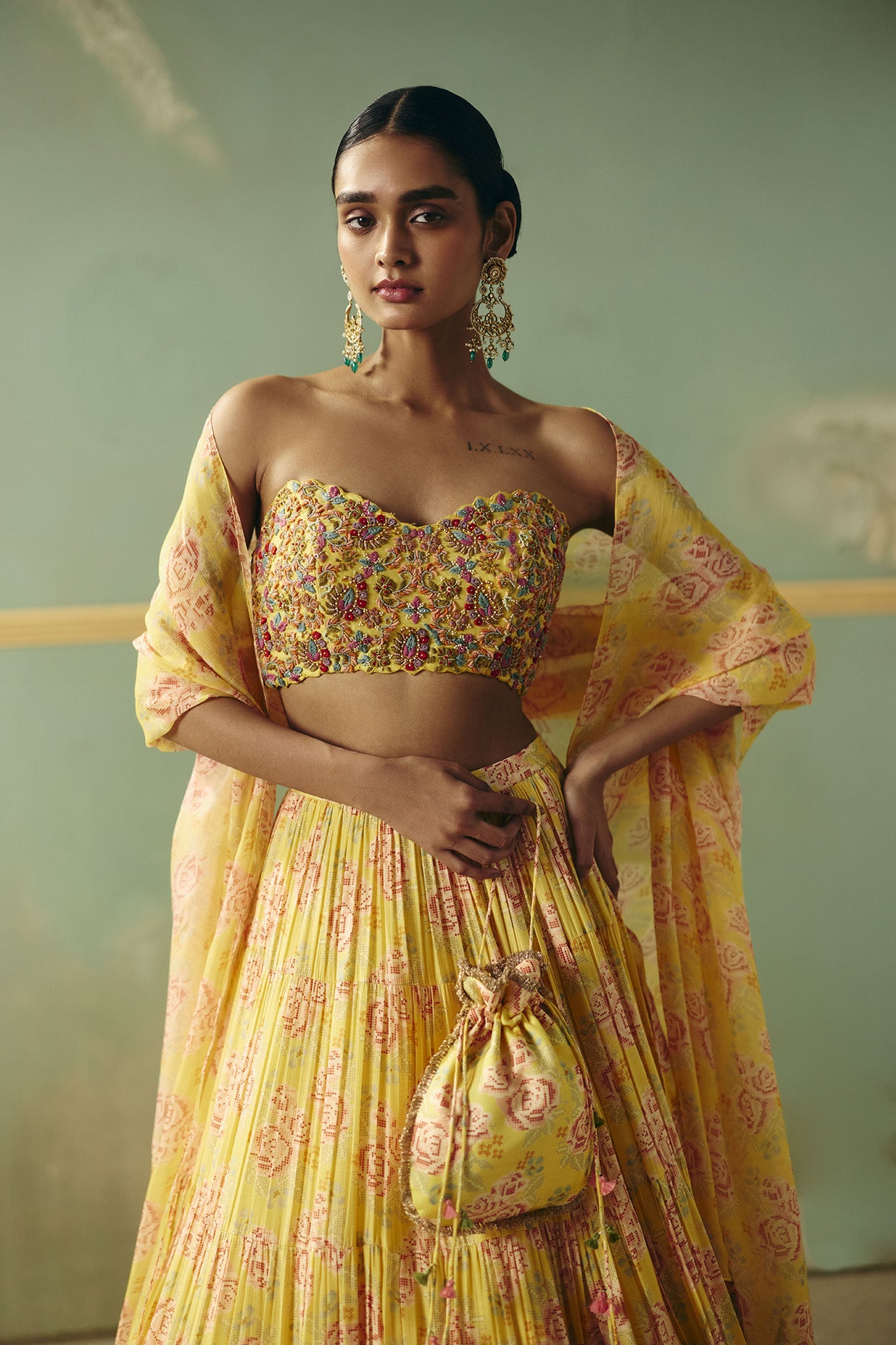Haldi Gold Lehenga