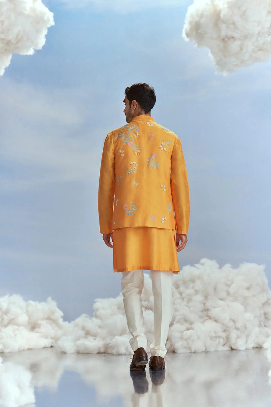 Mango Mayflower Bundi Kurta Set