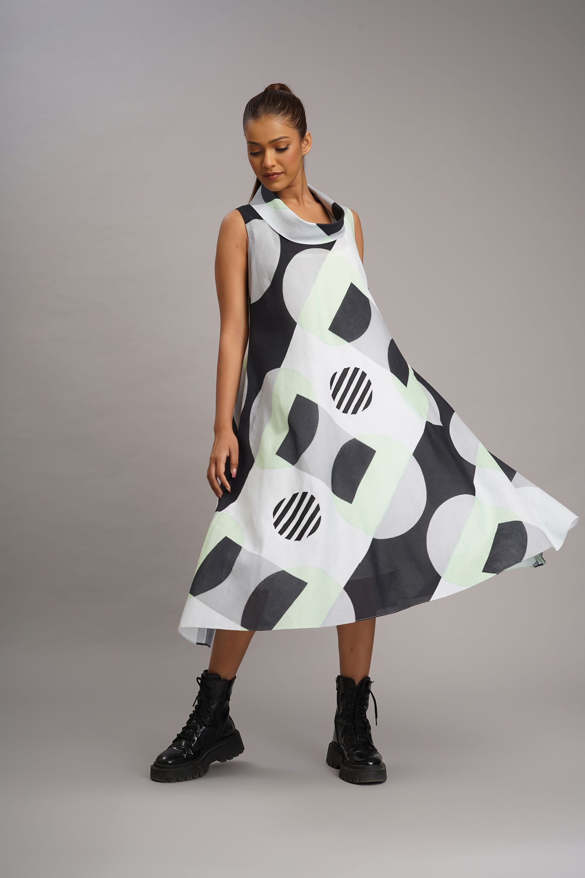 Mint retro dress