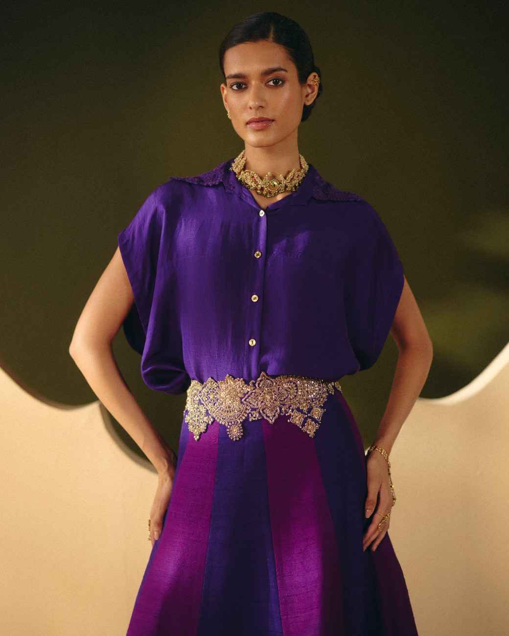 Kosha Shirt with Skirt