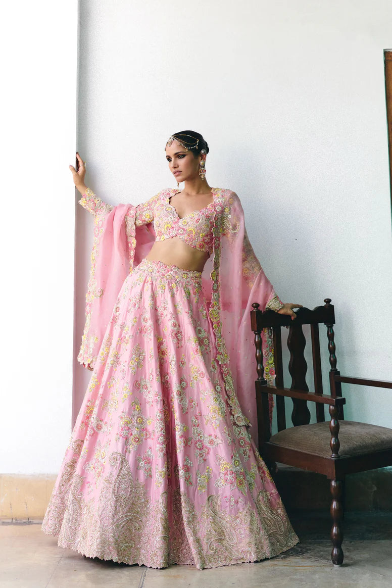 Baby Pink Muna Lehenga Set