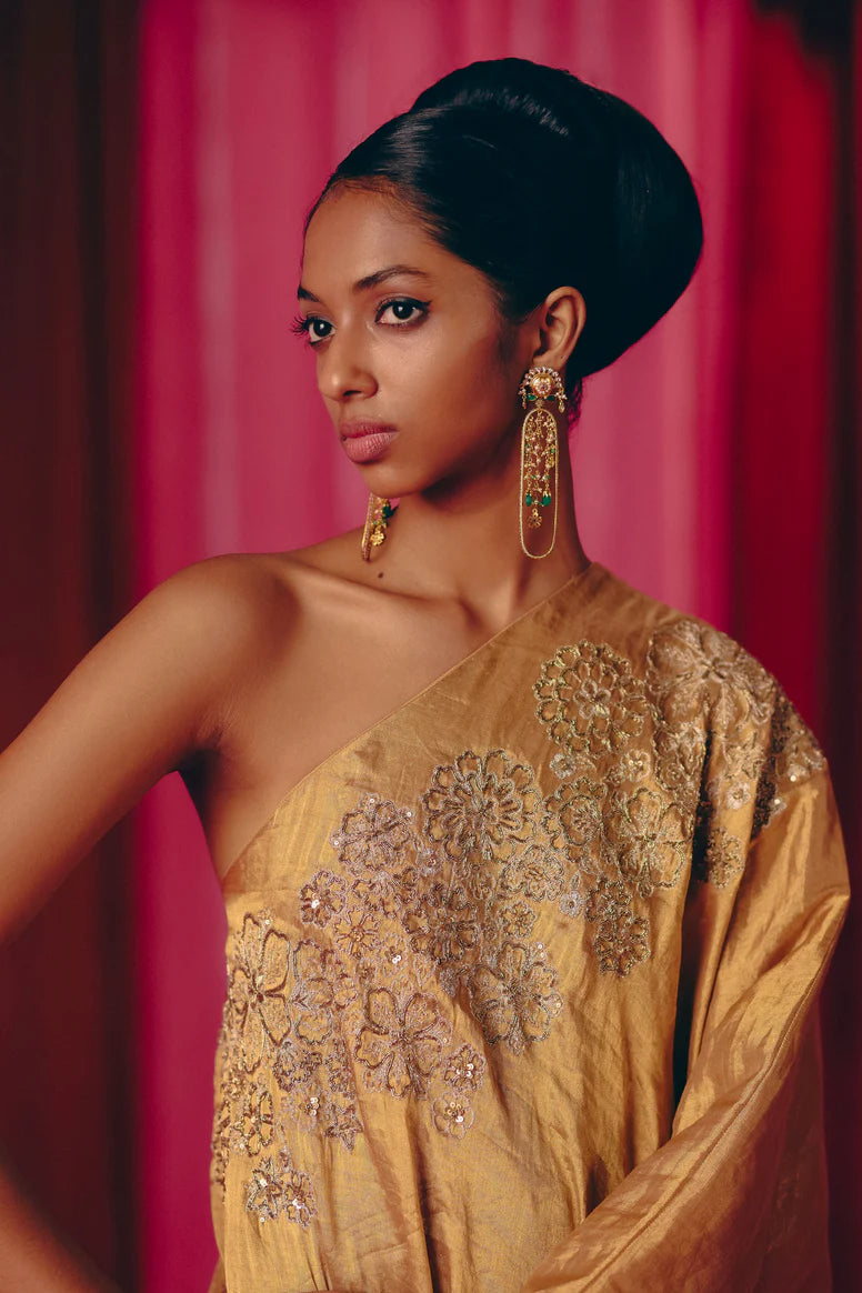 Muṇḍira One Shoulder Kaftan