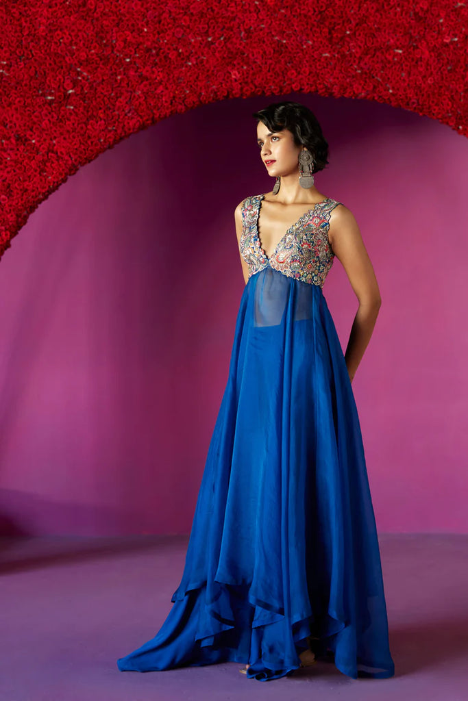 Koela by Mrunalini Rao Contact: +91 7032083620 | Simple gown design, Simple  gowns, Gowns