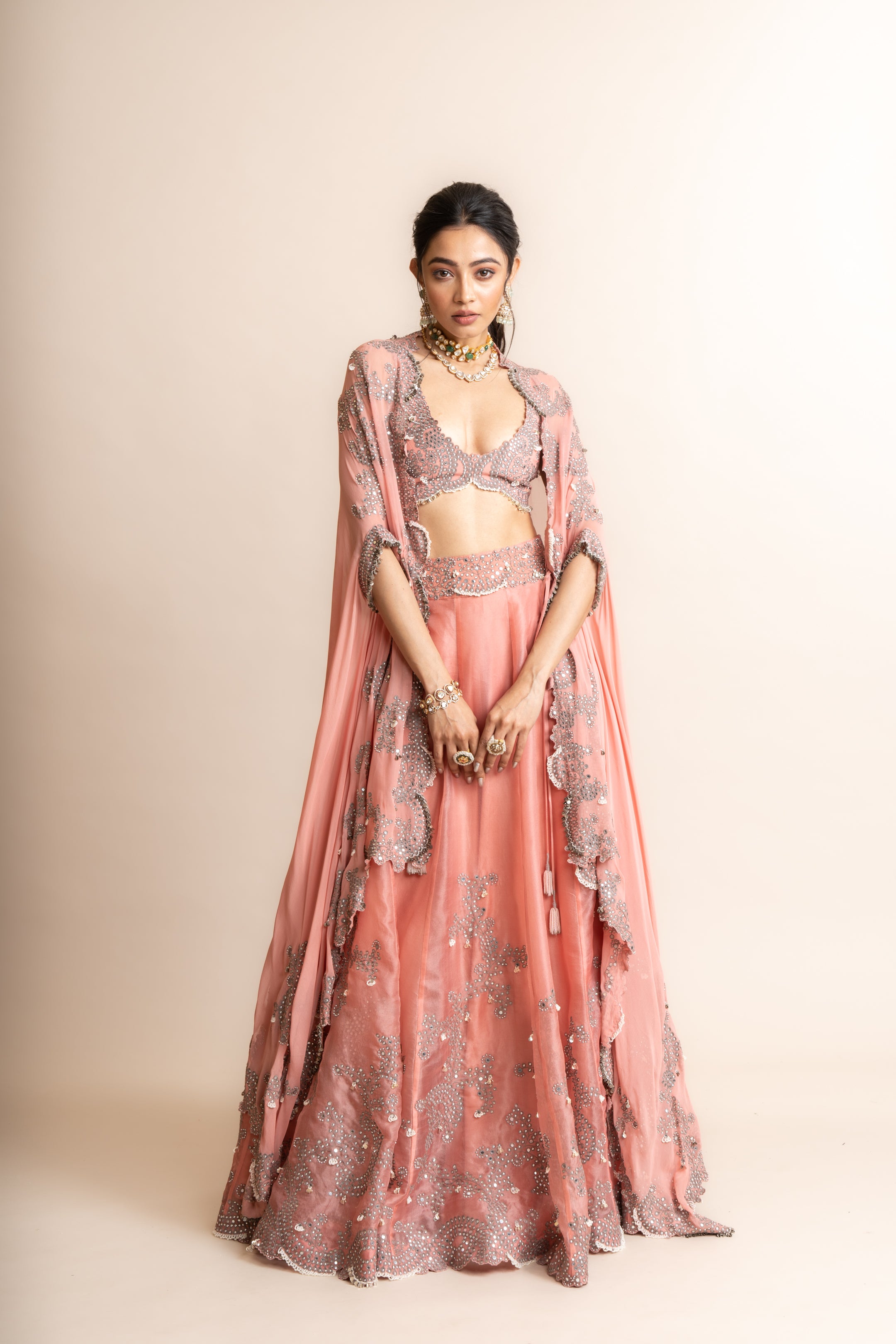 Organza Lehenga Set