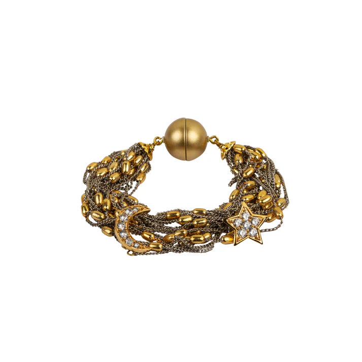 Silver golden chains