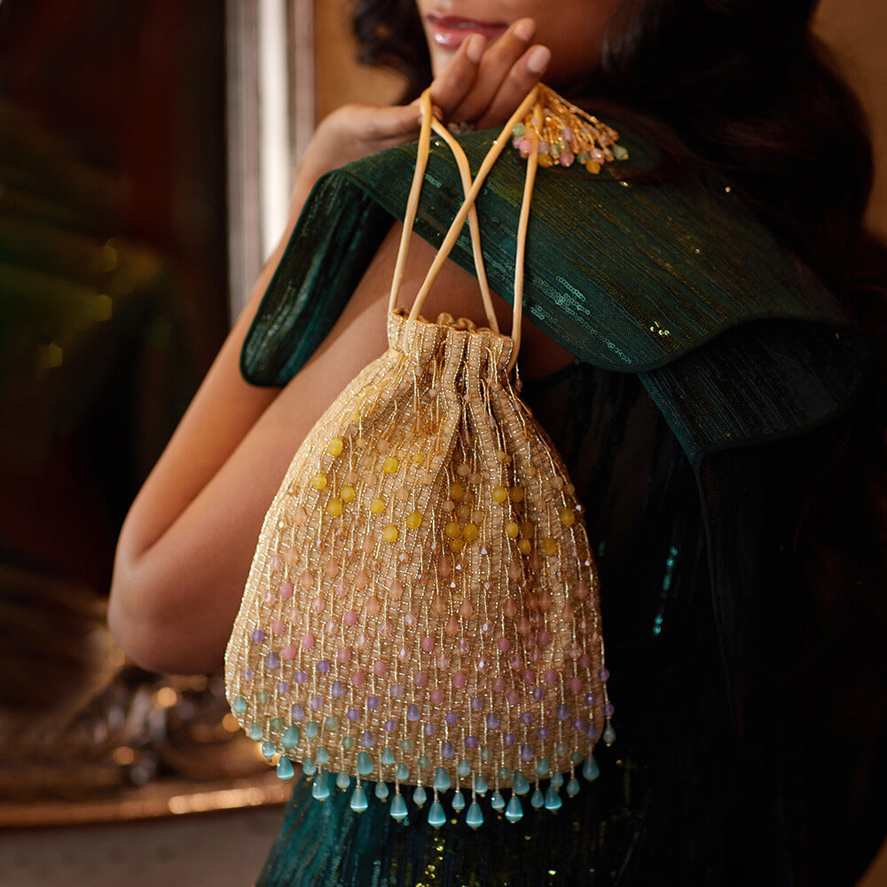 Opal Potli Sublime Pastel Multi With Handle