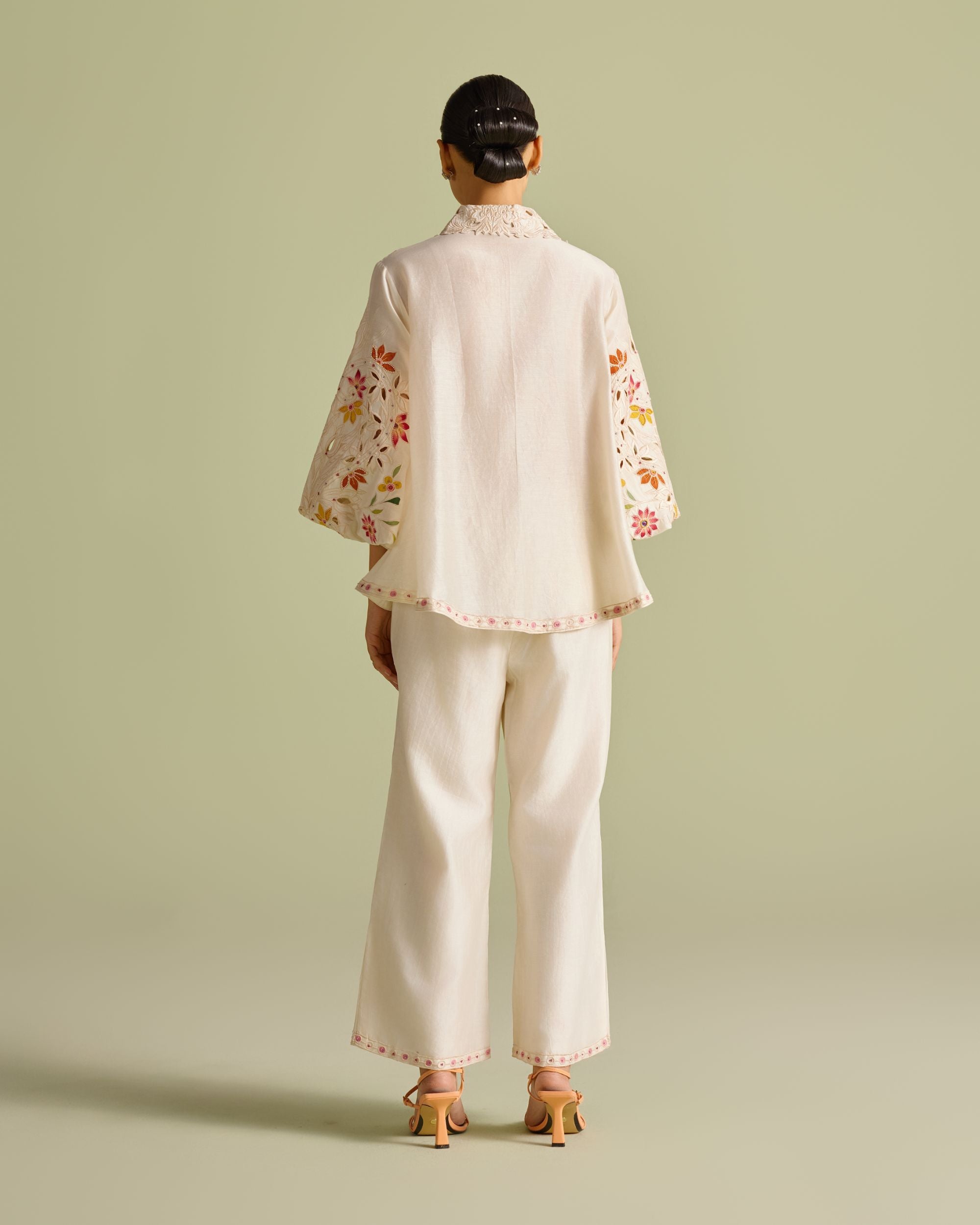 Ivory Applique Pants