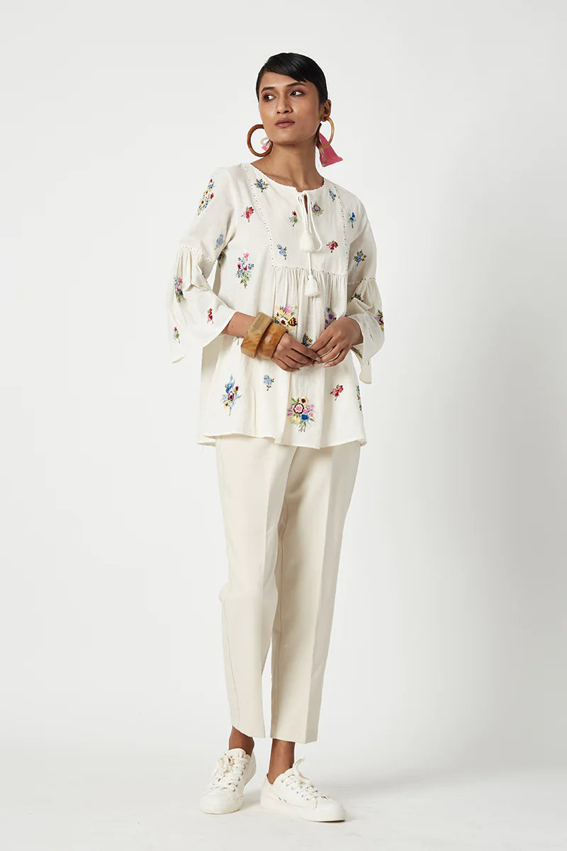 Limahuli Embroidered Top