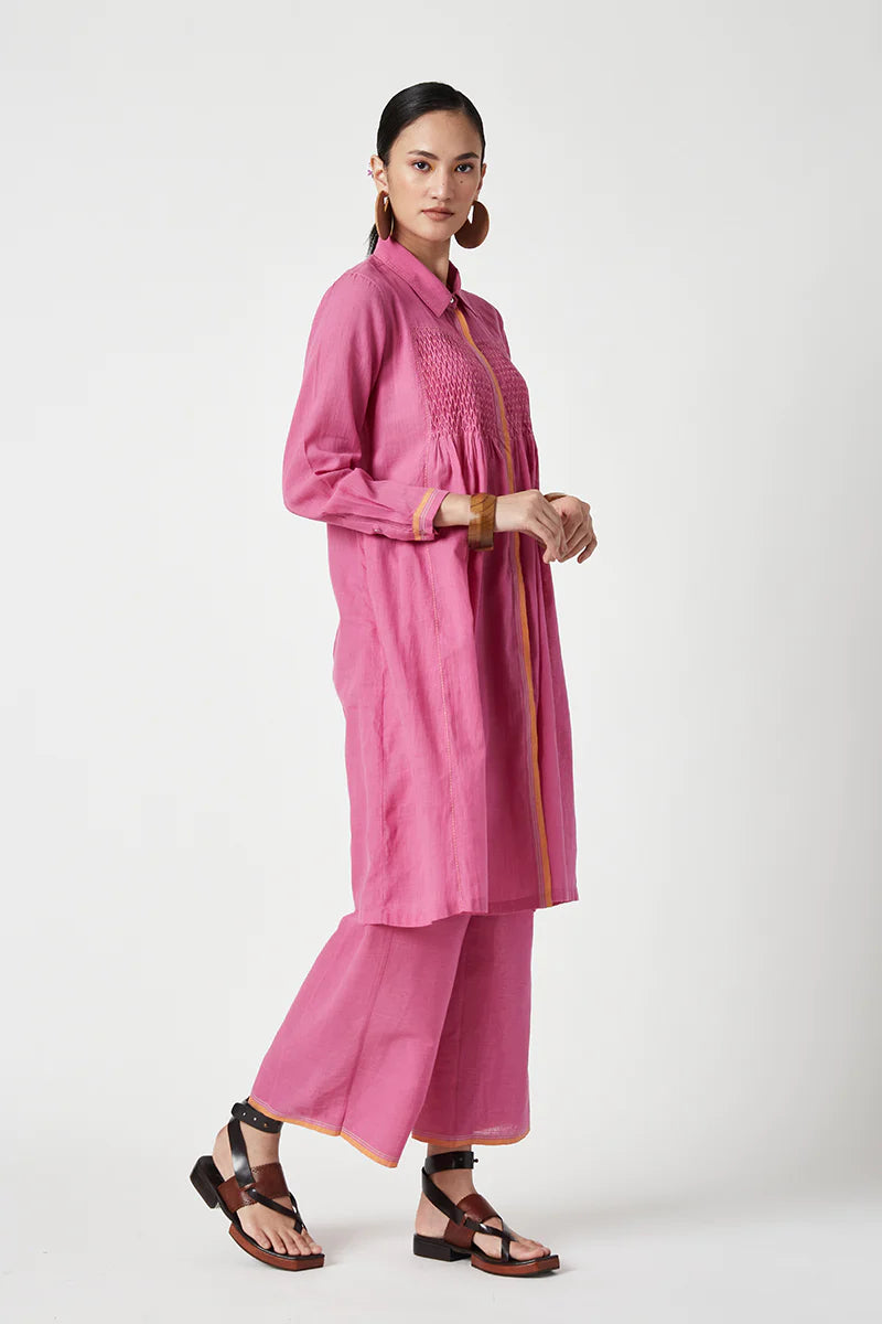Dianthus smocking kurta set (2pcs)