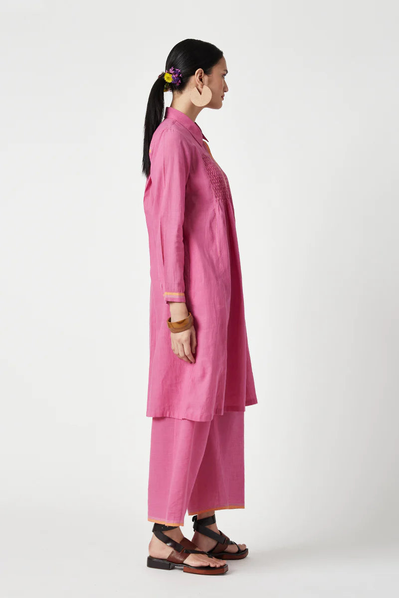 Dianthus smocking kurta set (2pcs)