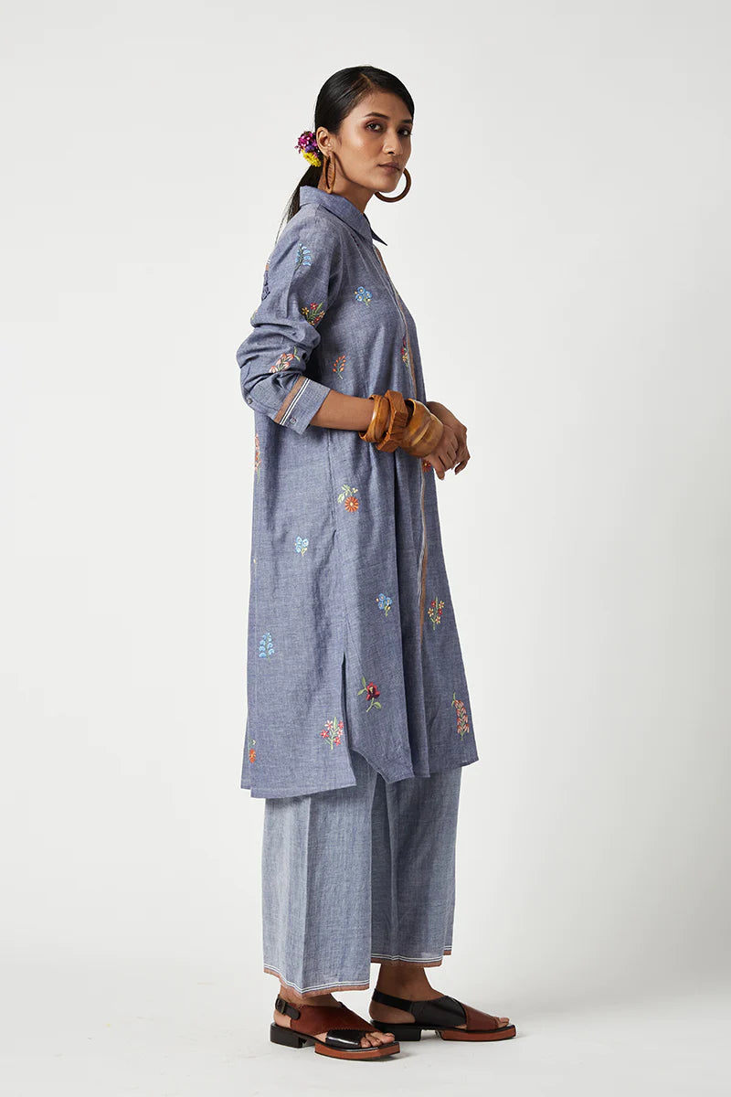 Begonia Embroidered Kurta Set