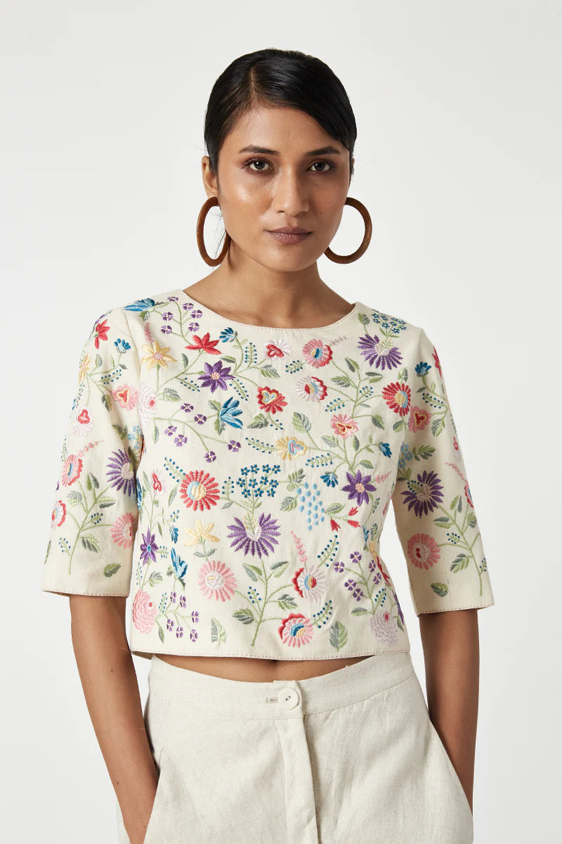 ARBOR EMBROIDERED BLOUSE