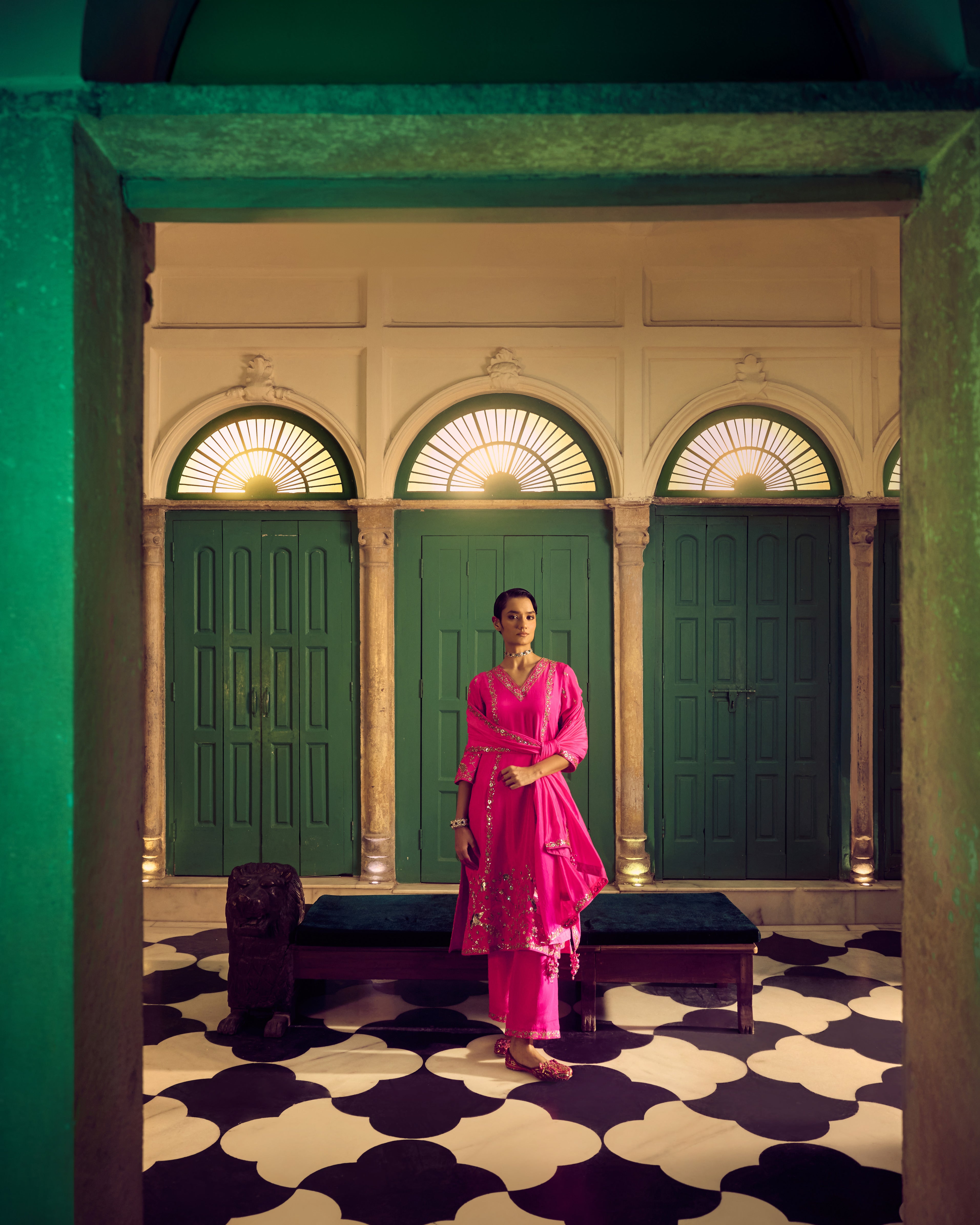 Classic Gulaabi Gulaal  Kurta Set