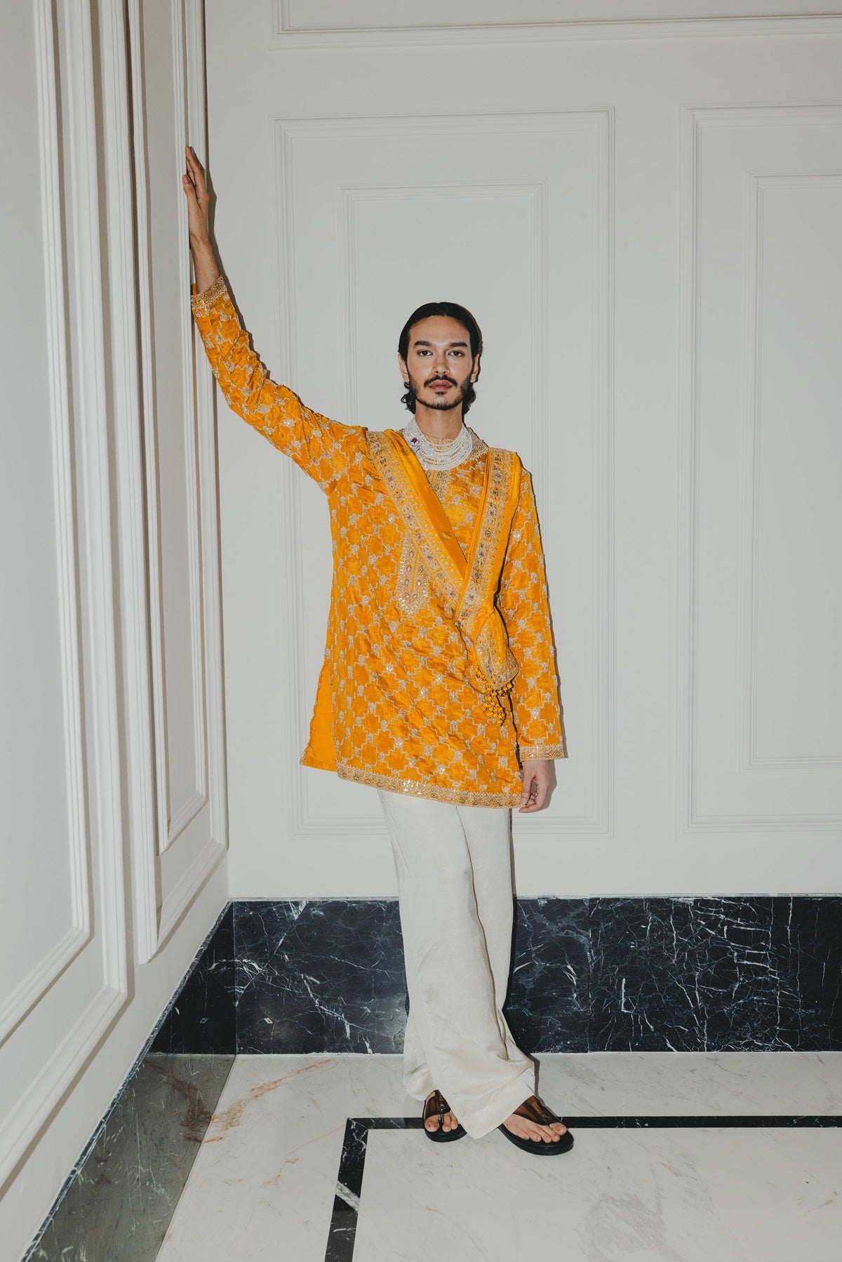 Mustard Kurta Set