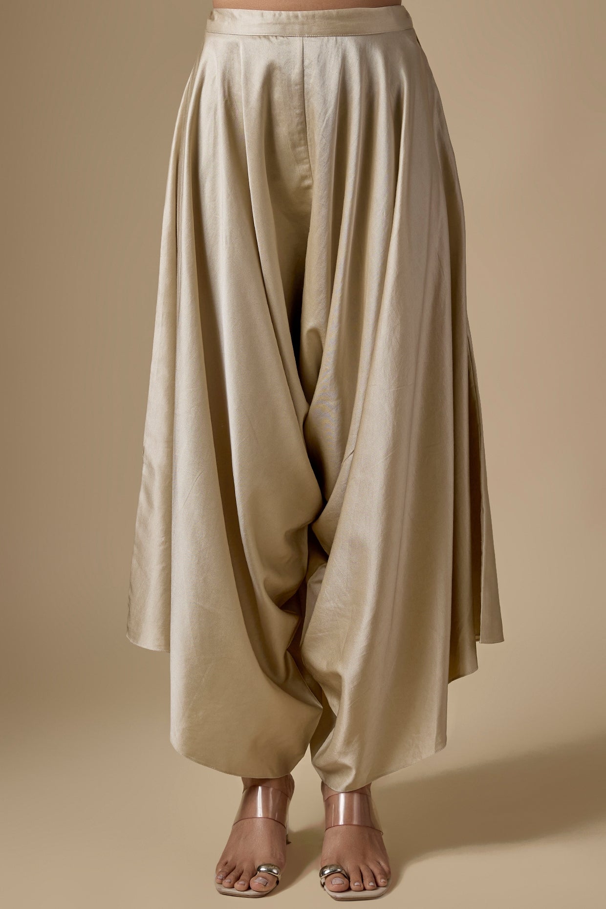 Ivory Tissue Threadwork Kaftan Set