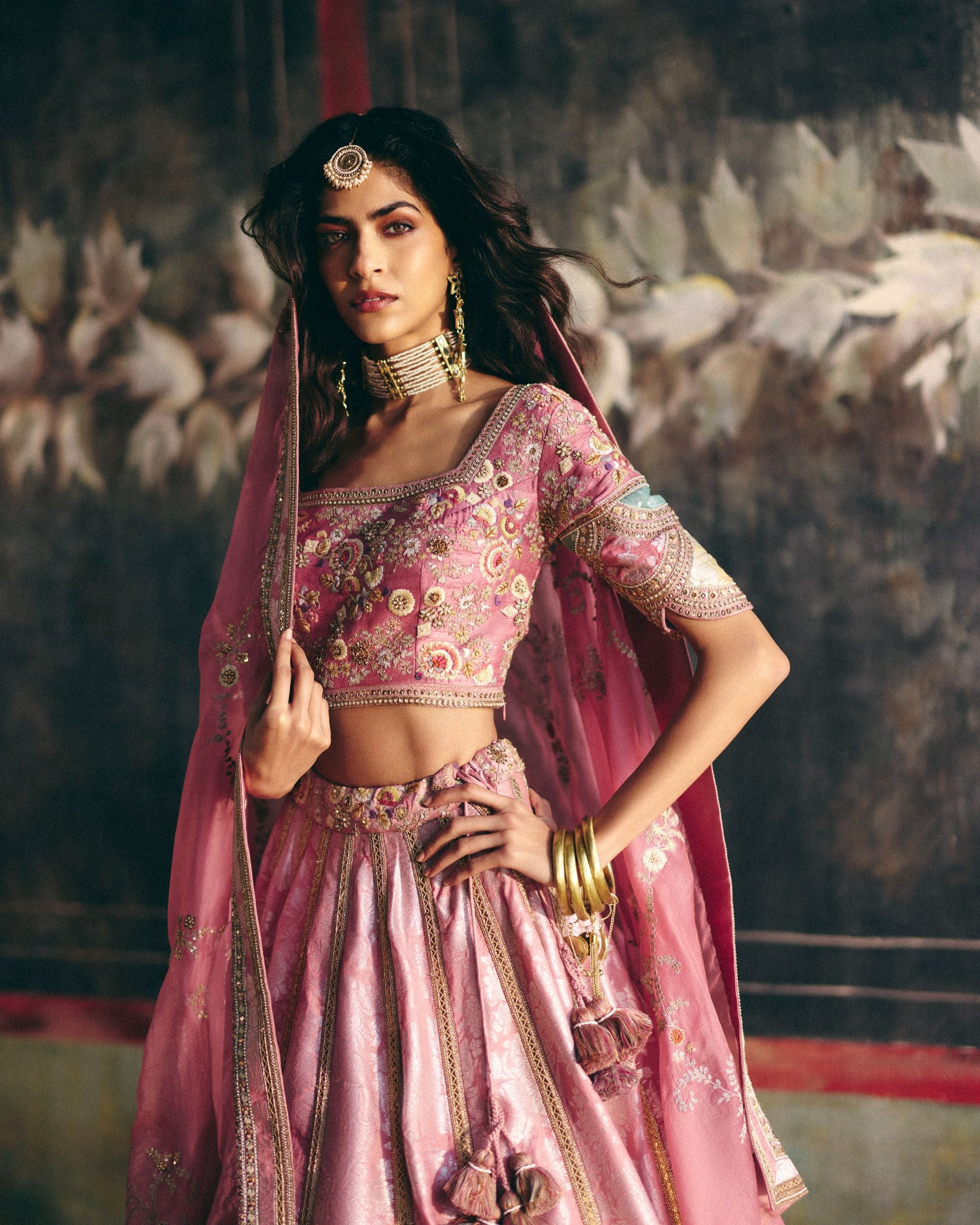 Lilac Lehenga set