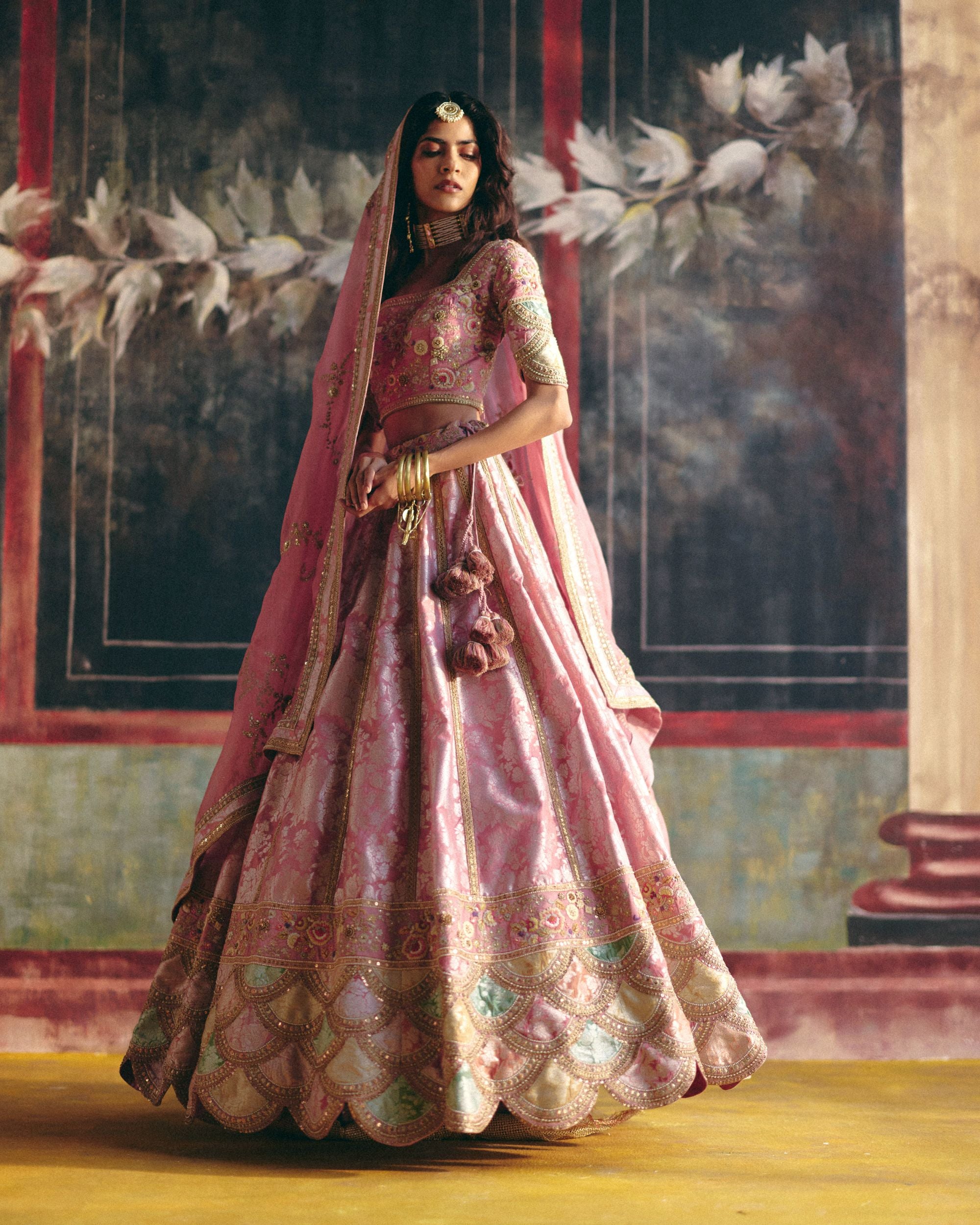 Lilac Lehenga set