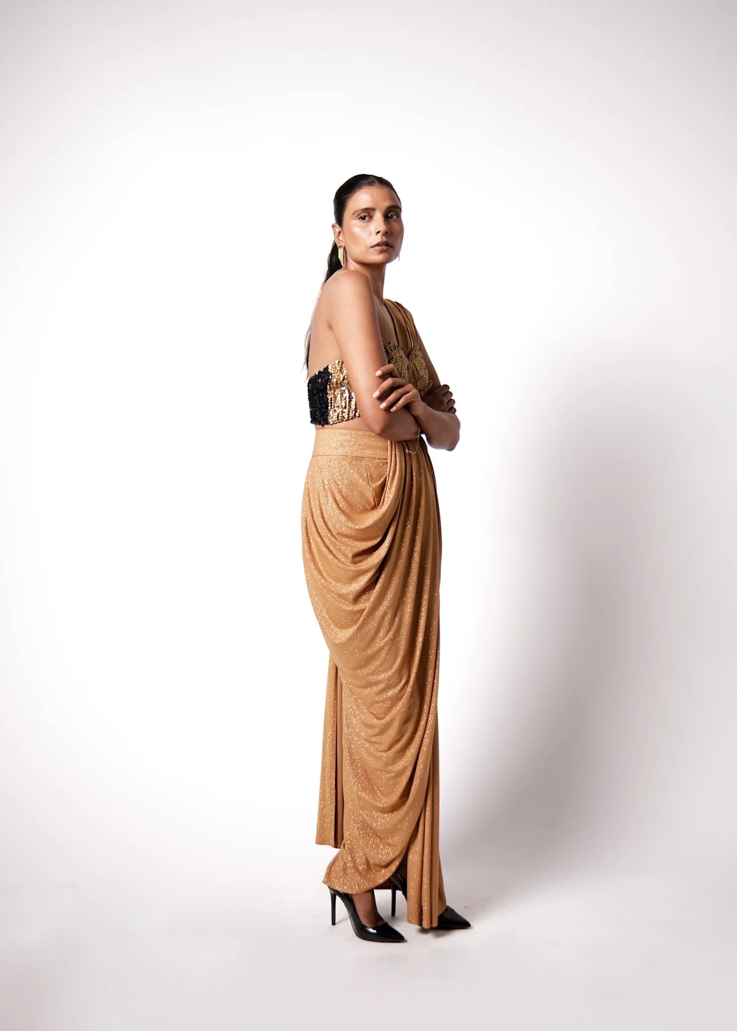 Corset Bustier with Star Sari