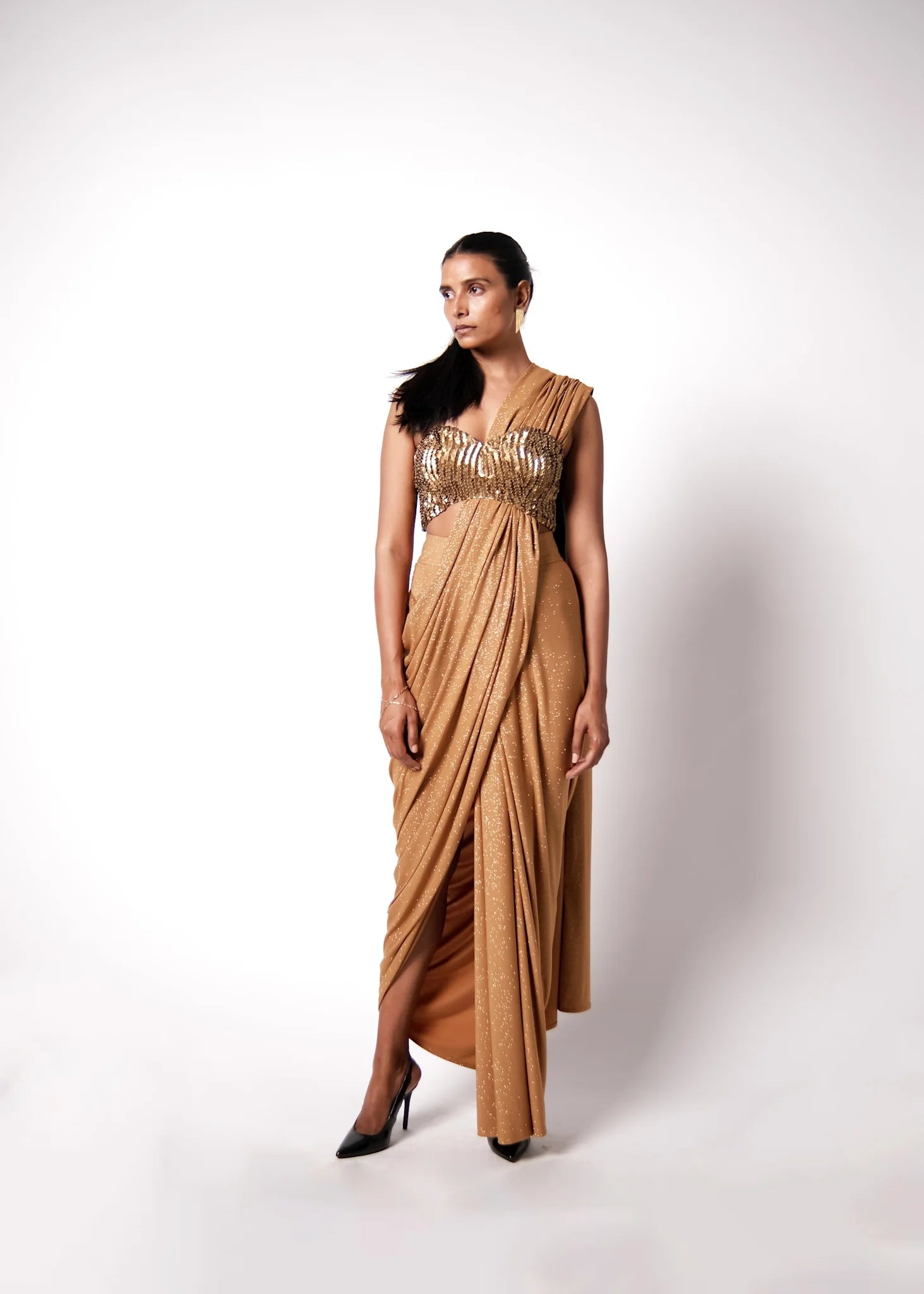 Corset Bustier with Star Sari