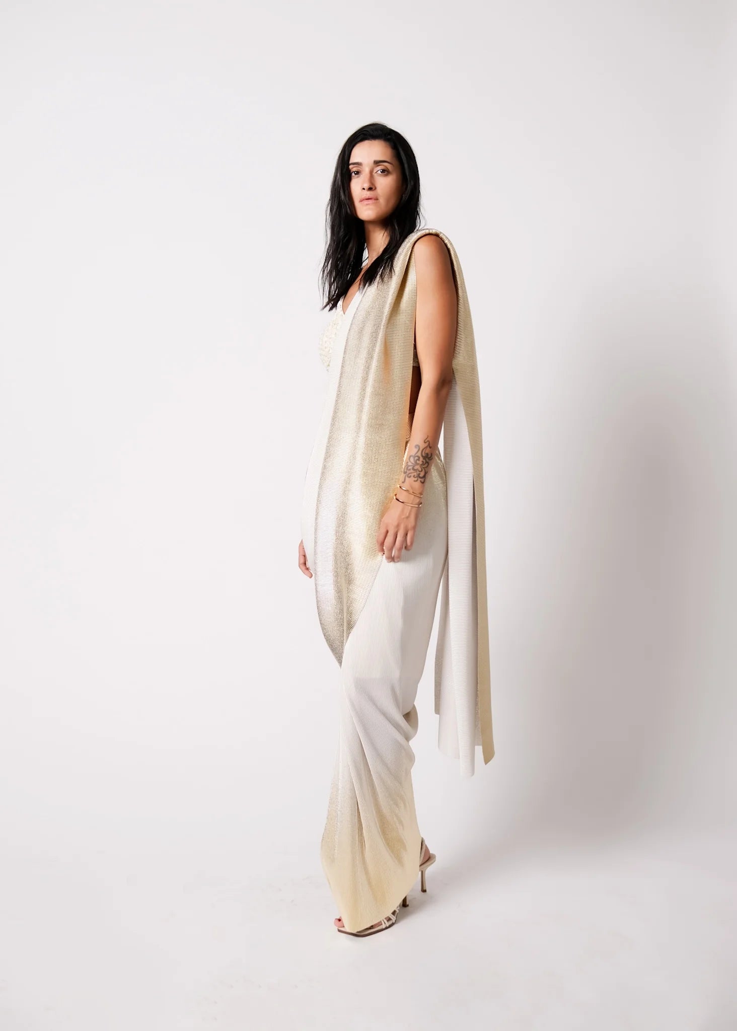 Maya Blouse With Midnight Sari