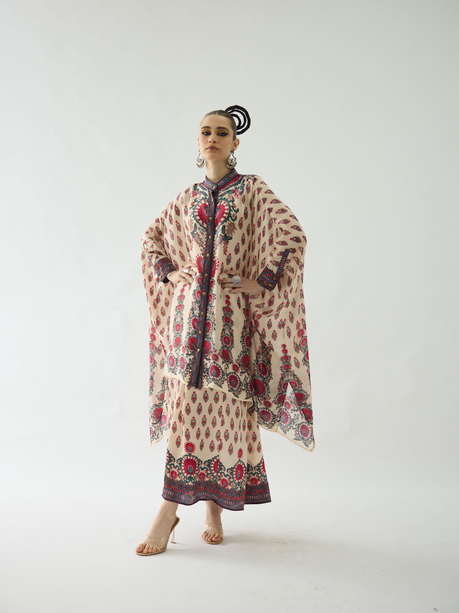 Bukhara Maroon Dakota - Surilee Tunic Set