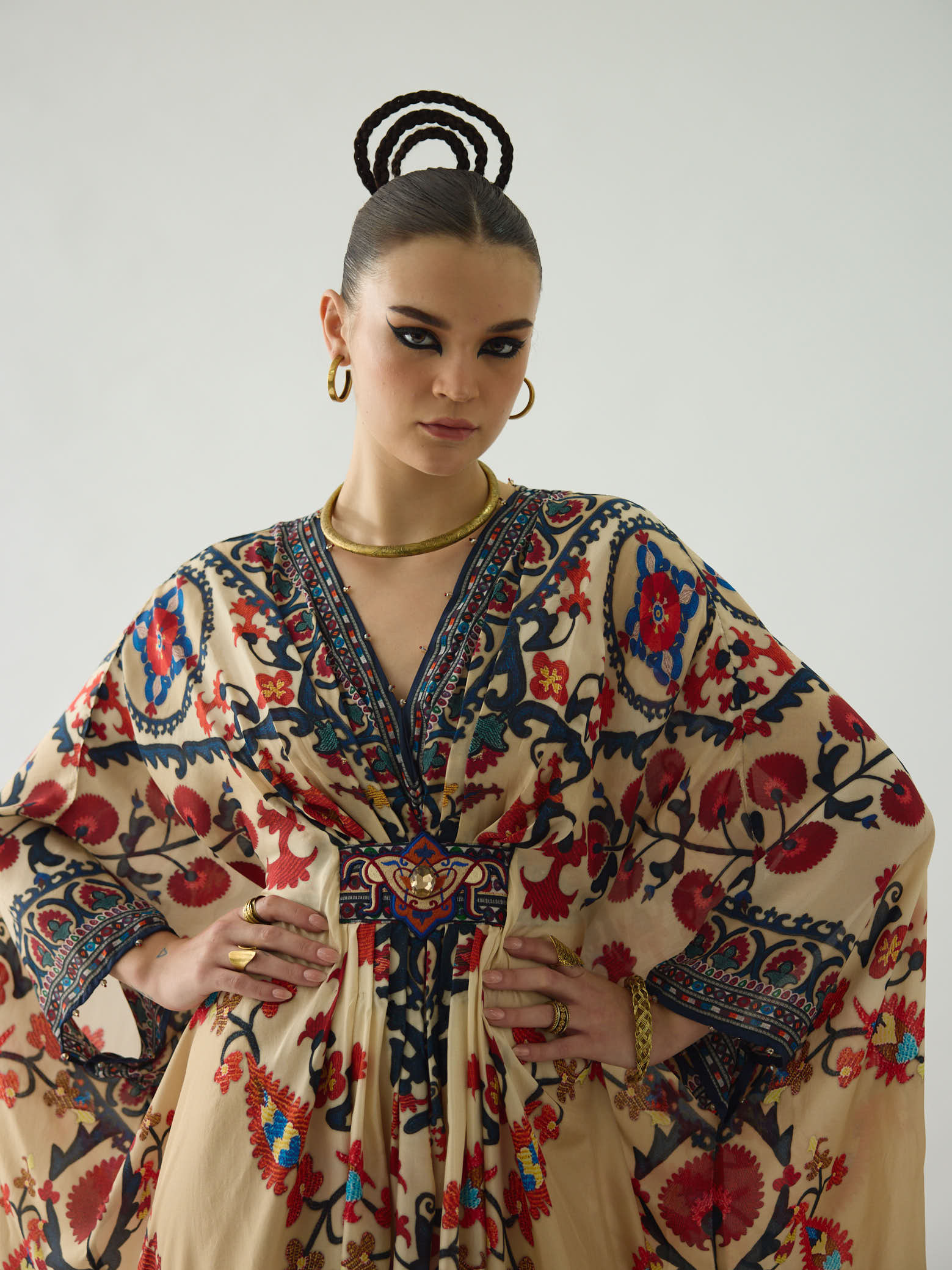 Bukhara Rust Imama kaftan Dress