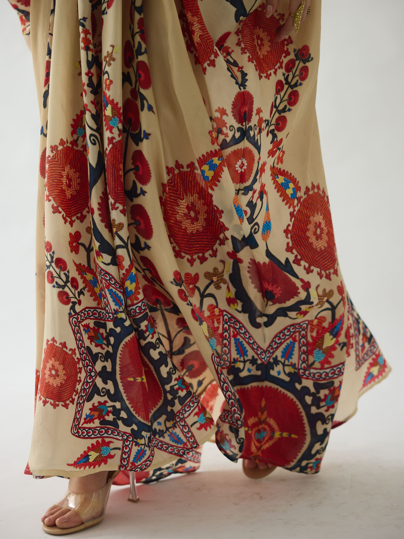 Bukhara Rust Imama kaftan Dress
