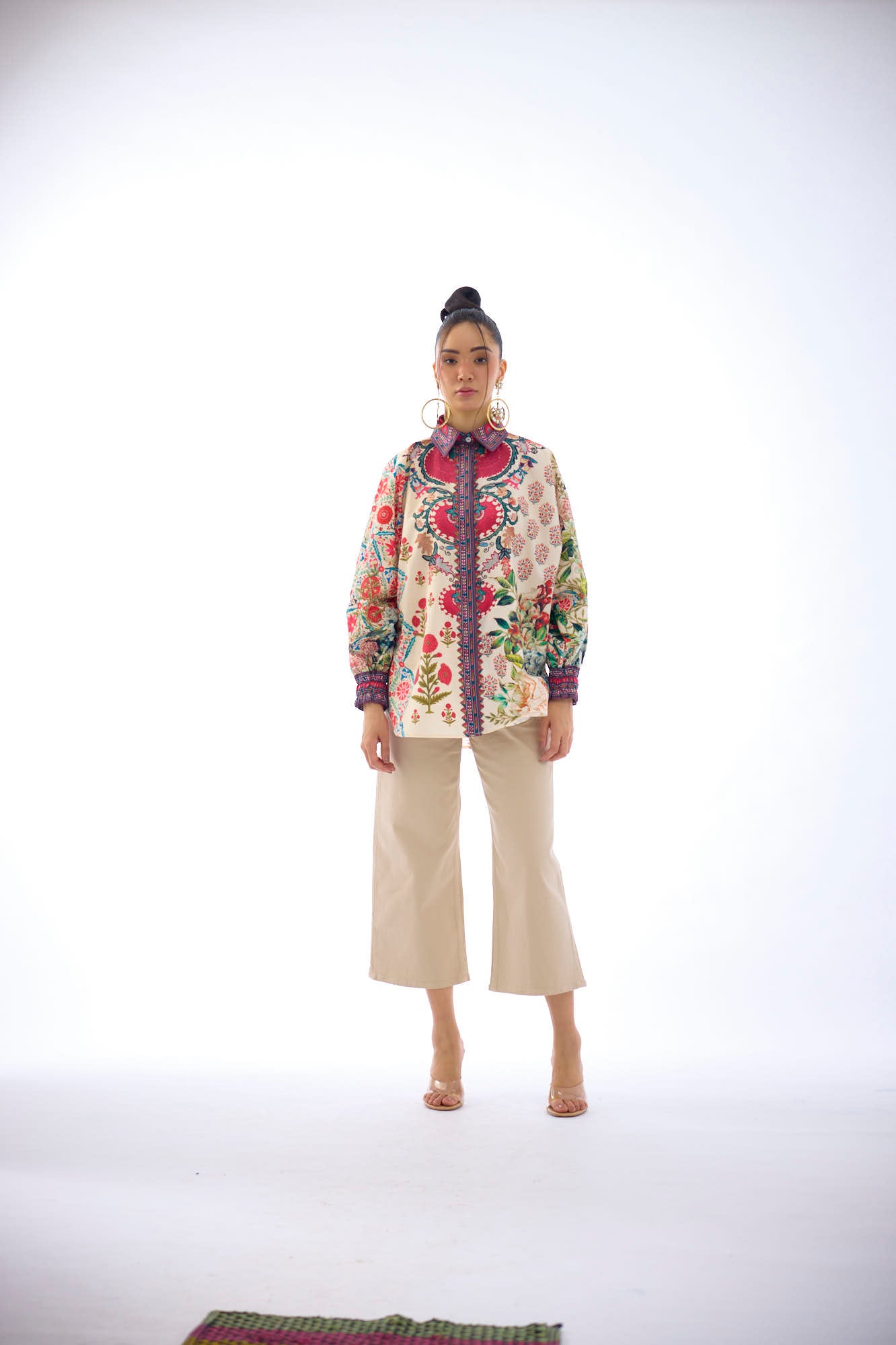 J'adore : Faiza - Ivory/Maroon