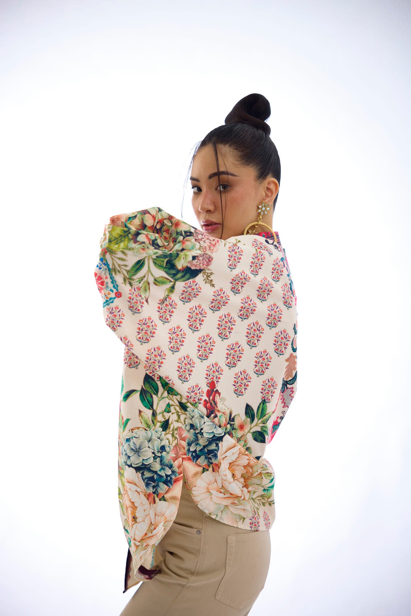 J'adore : Faiza - Ivory/Maroon