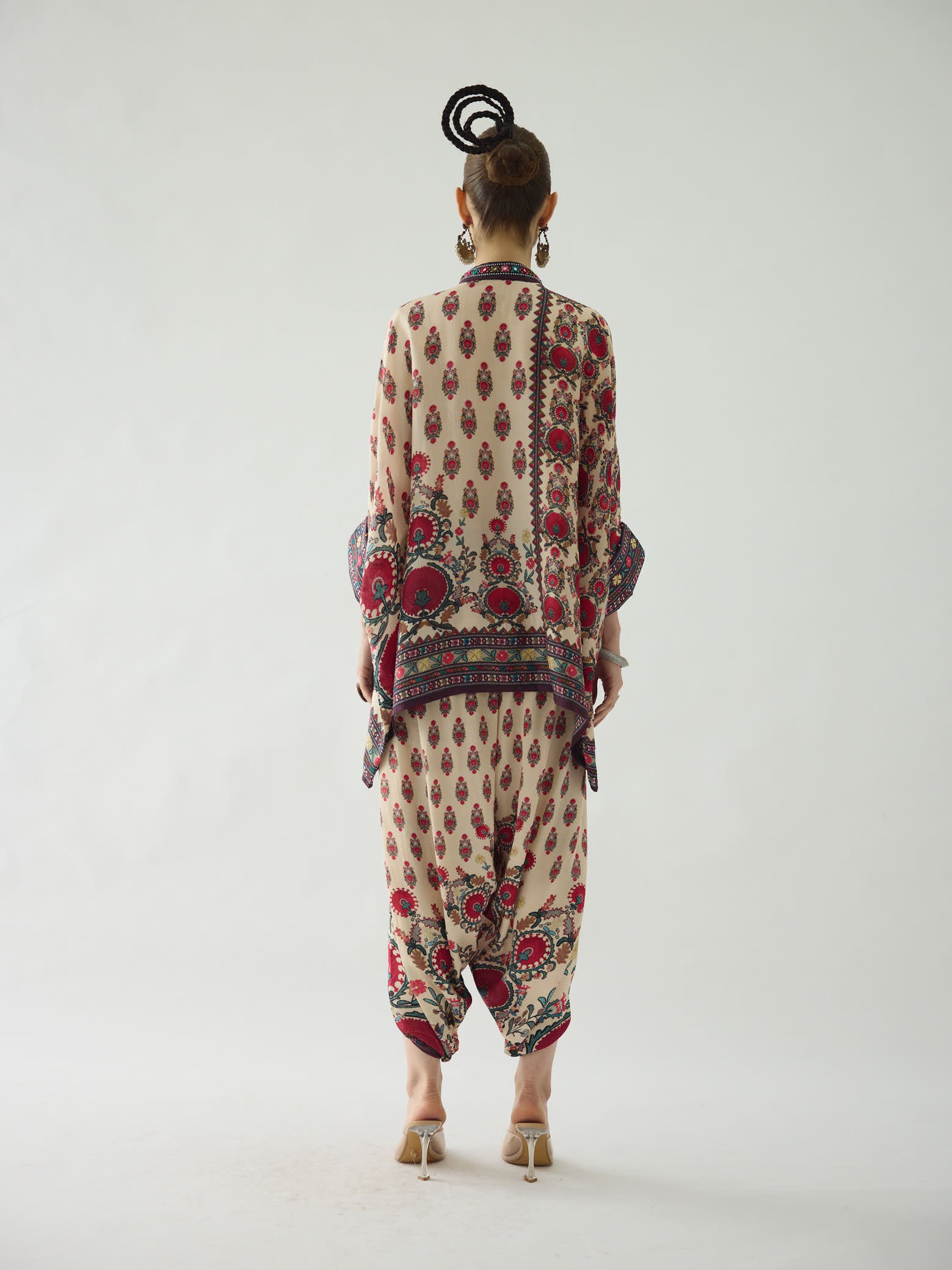 Bukhara Maroon Chanel Tunic Set