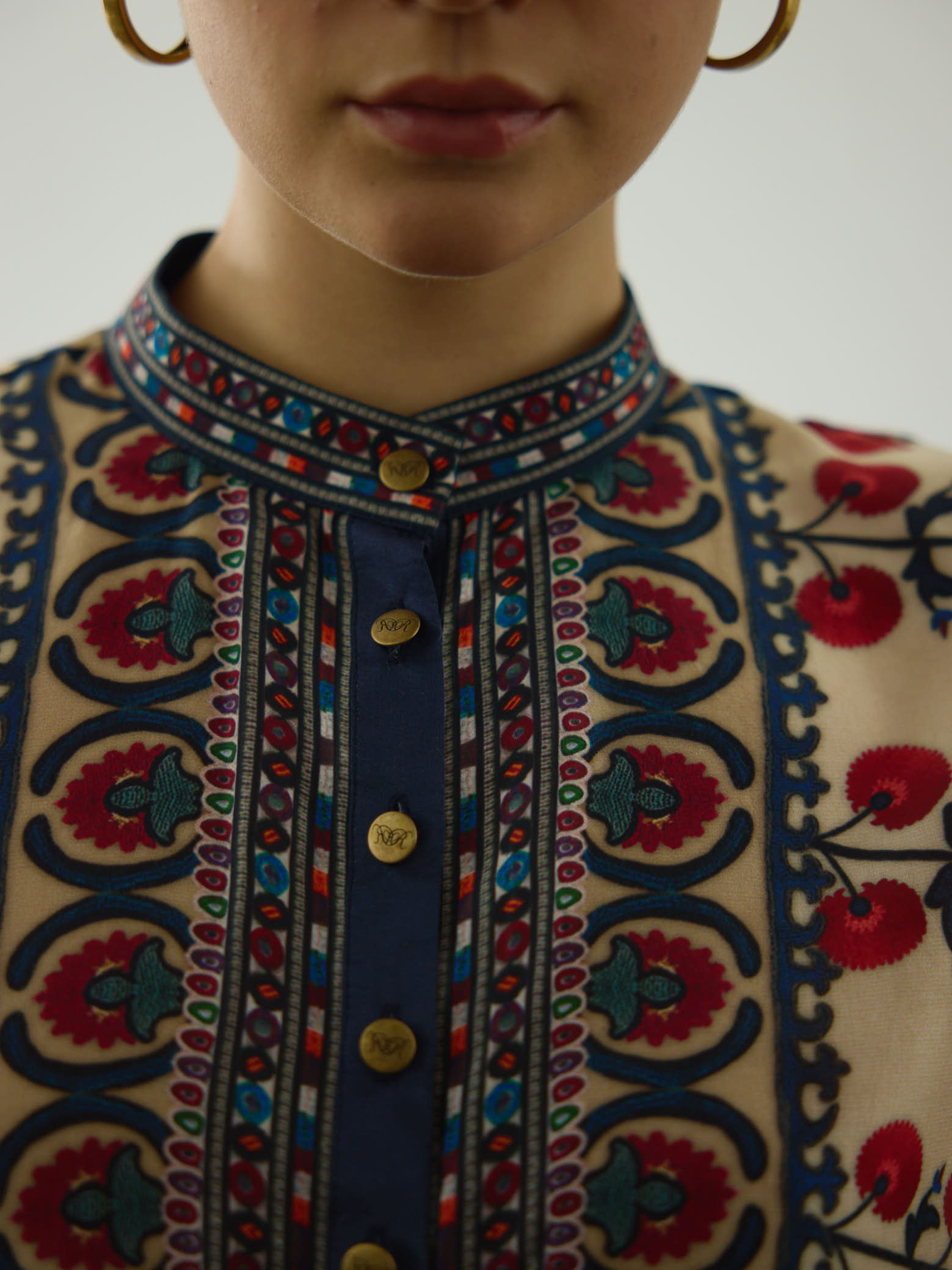 Bukhara Rust Chanel Tunic Set