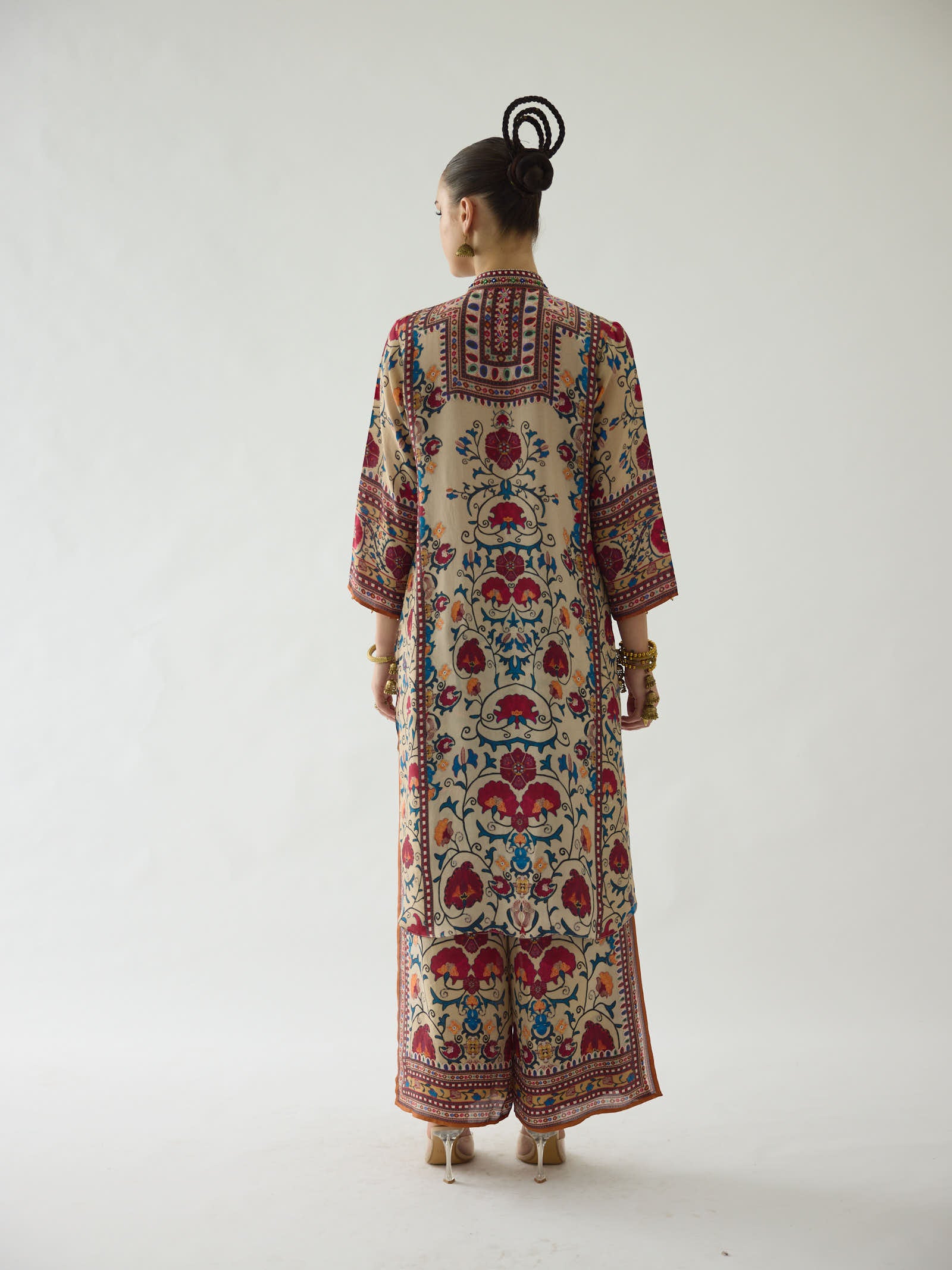 Bukhara Taupe Baaka - Gloria  Tunic Set