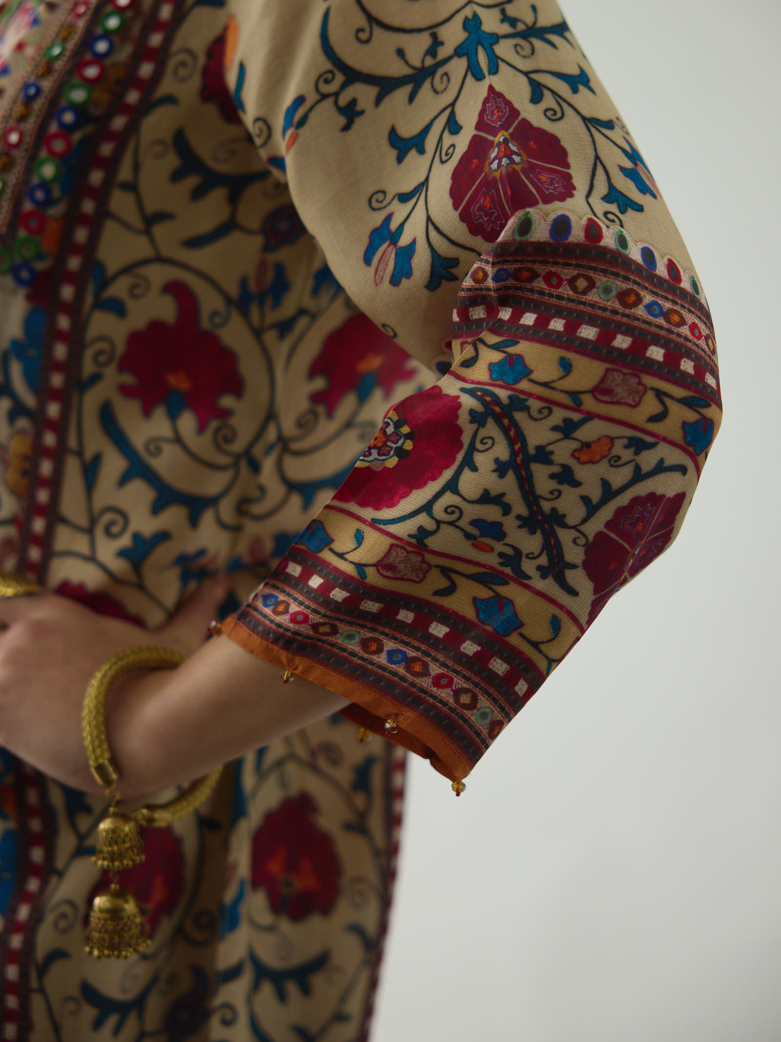 Bukhara Taupe Baaka - Gloria  Tunic Set