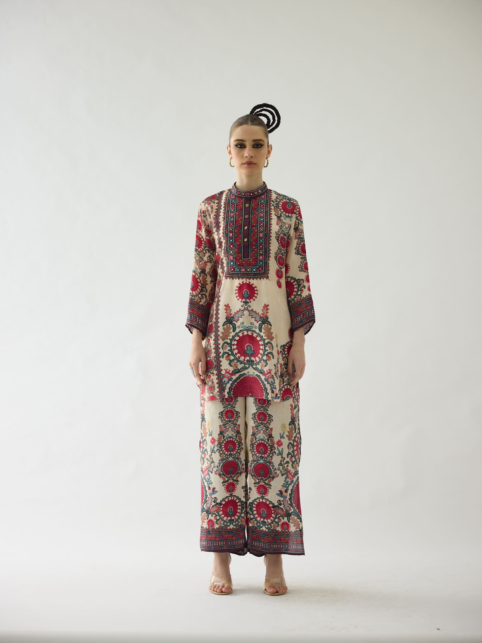 Bukhara Maroon Gayatri Tunic Set