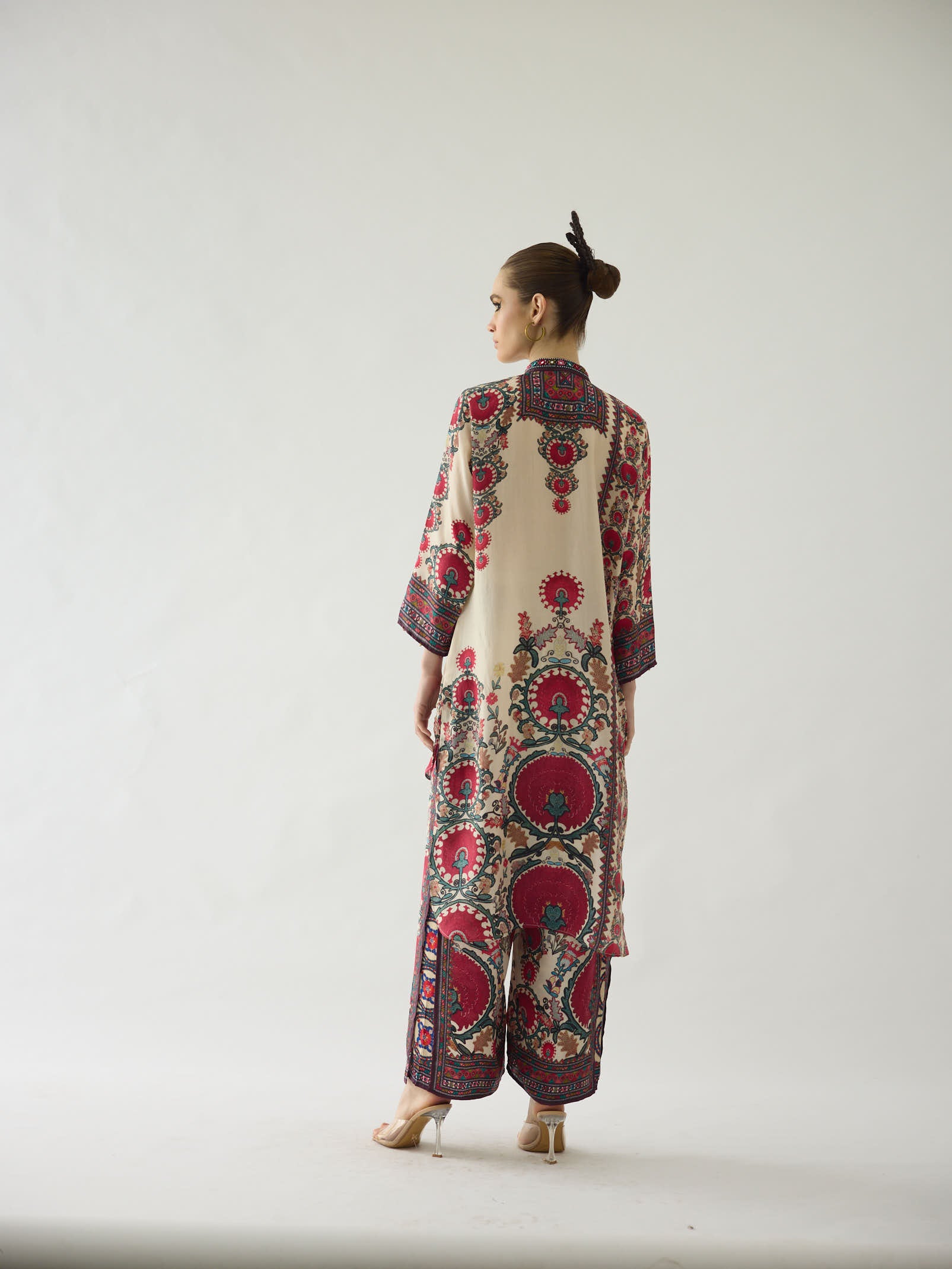 Bukhara Maroon Baaka Tunic Set
